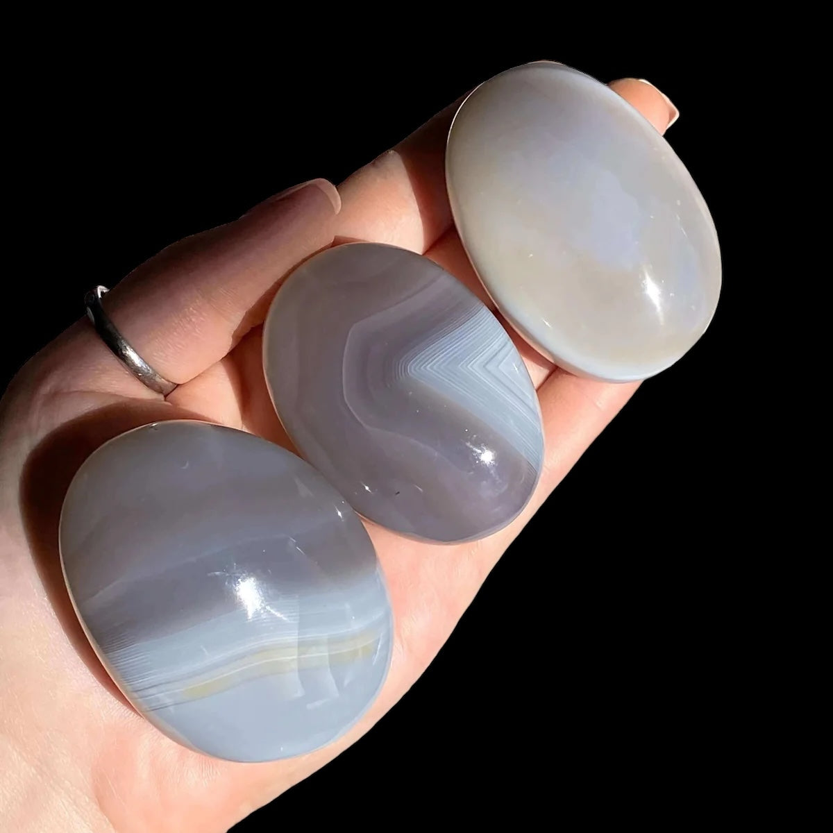 STABILIZING + GROUNDING:: Agate Palm Stone | You Choose