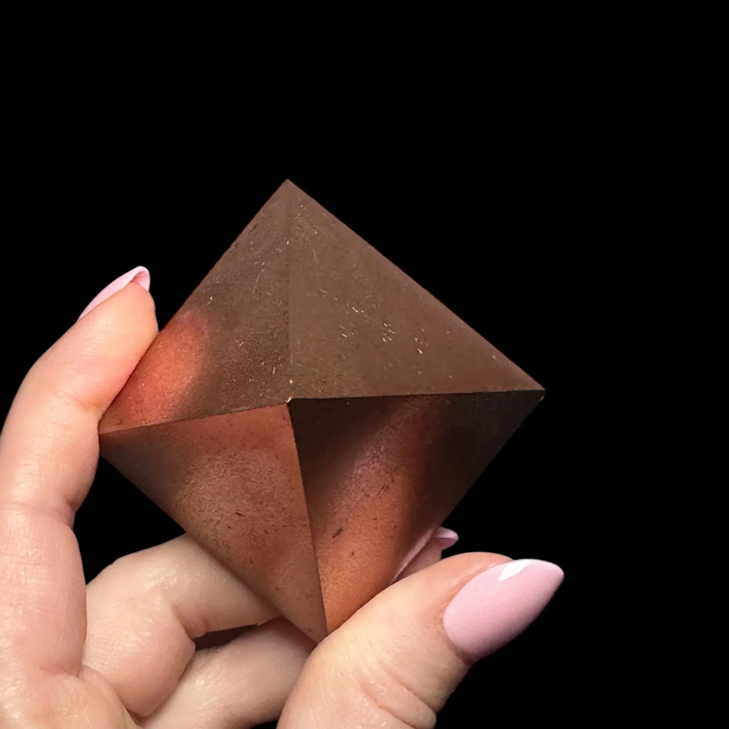 Solid Michigan Copper Pyramid - Mooncat Crystals