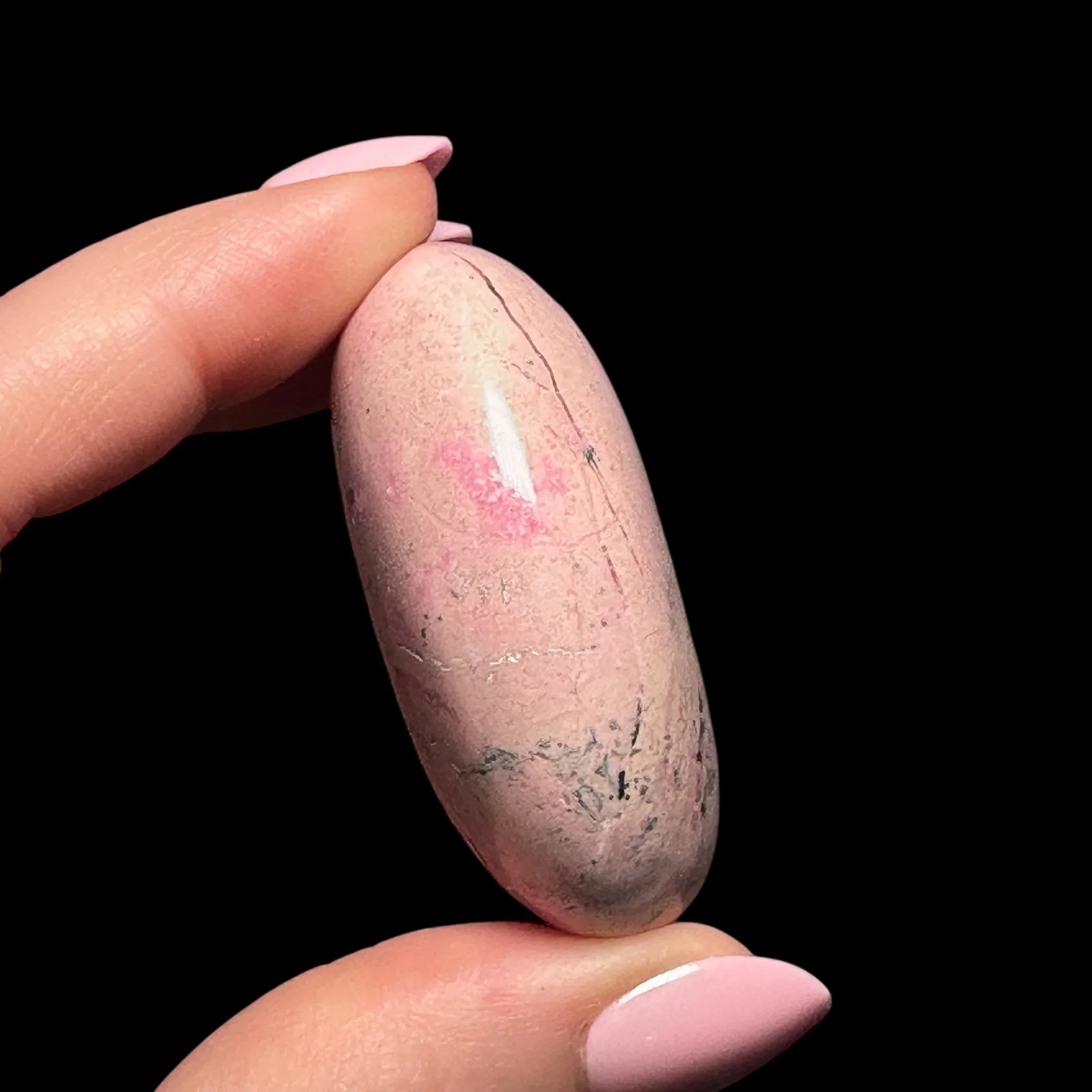 Rhodonite Palm Stone - Mooncat Crystals