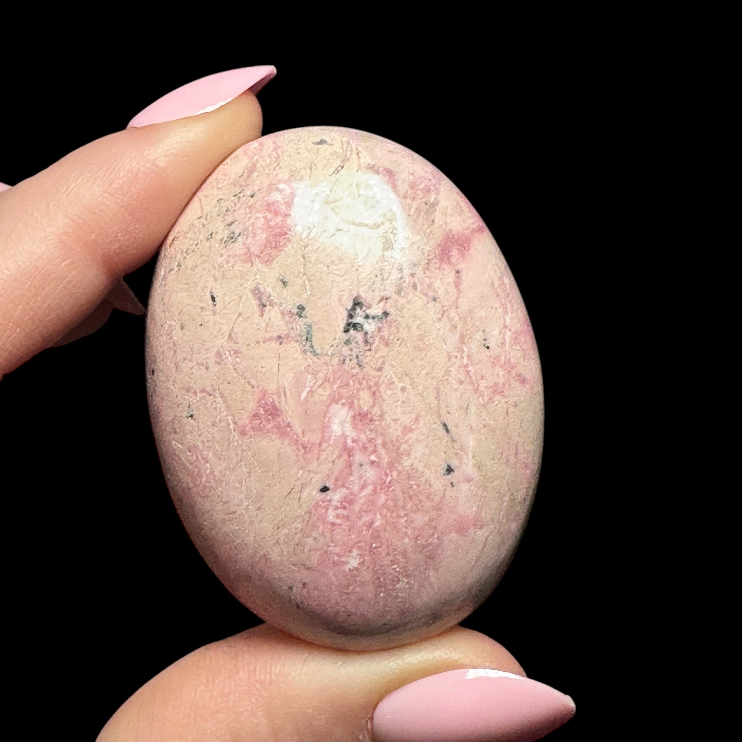 Rhodonite Palm Stone