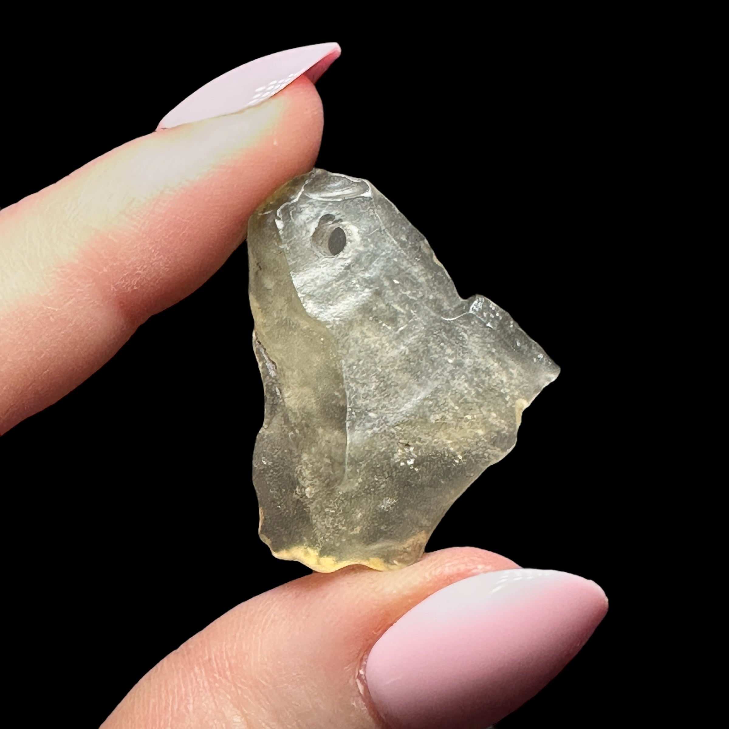 Libyan Desert Glass - Drilled