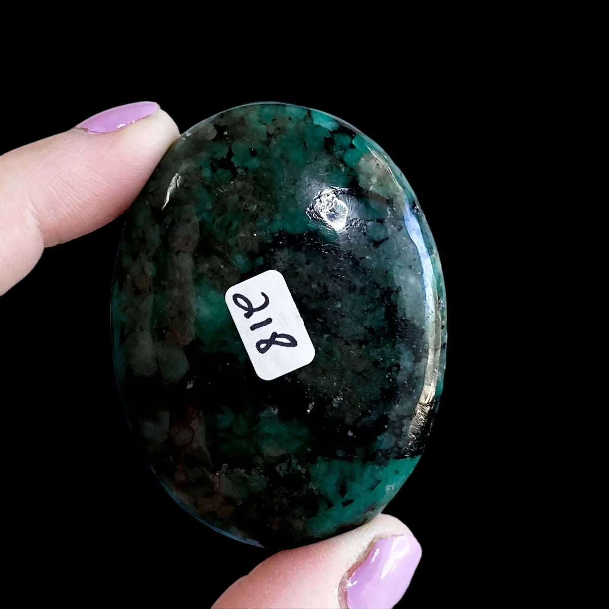 UNCONDITIONAL LOVE + ABUNDANCE:: Emerald Palm Stone | Stock C