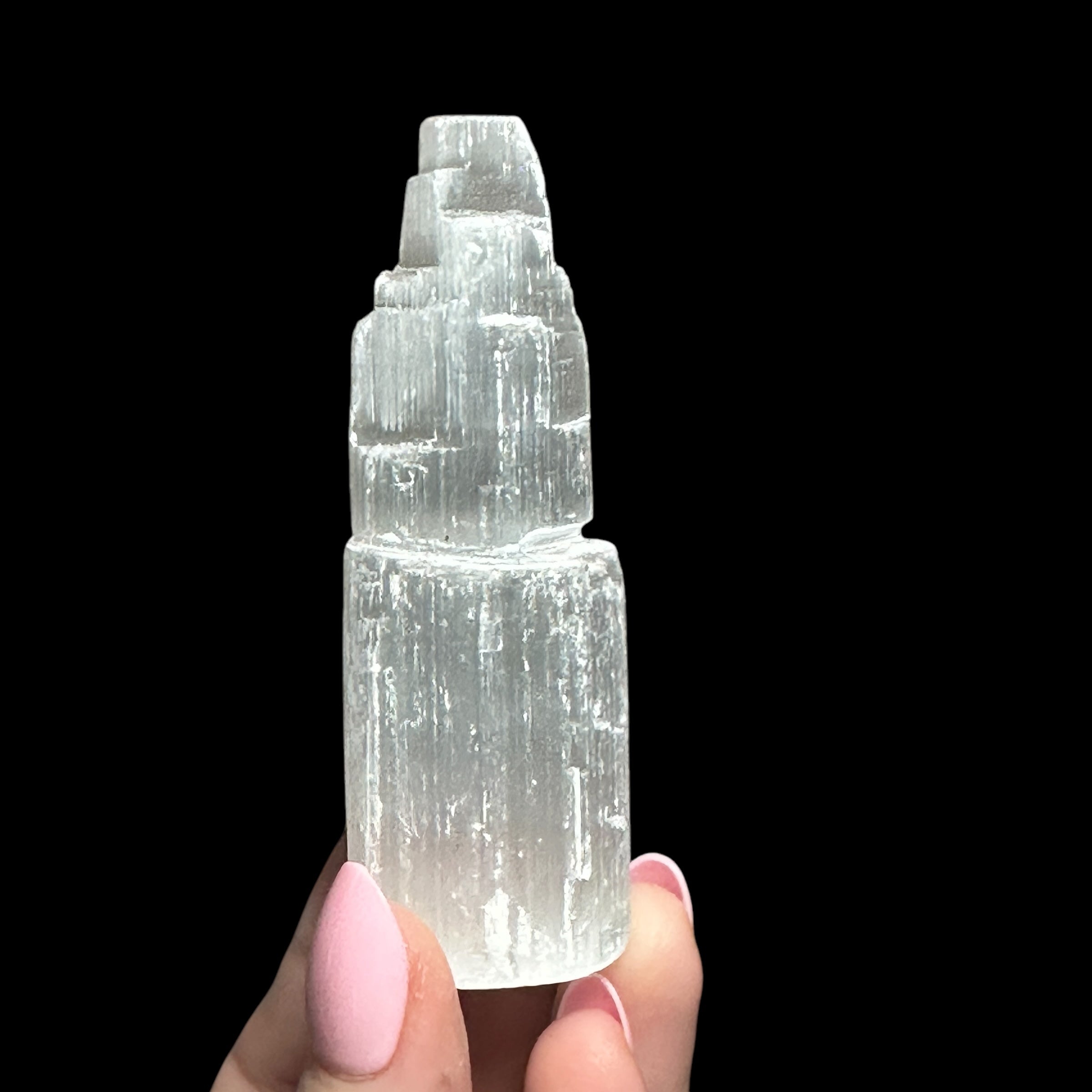 Selenite Cascading Tower