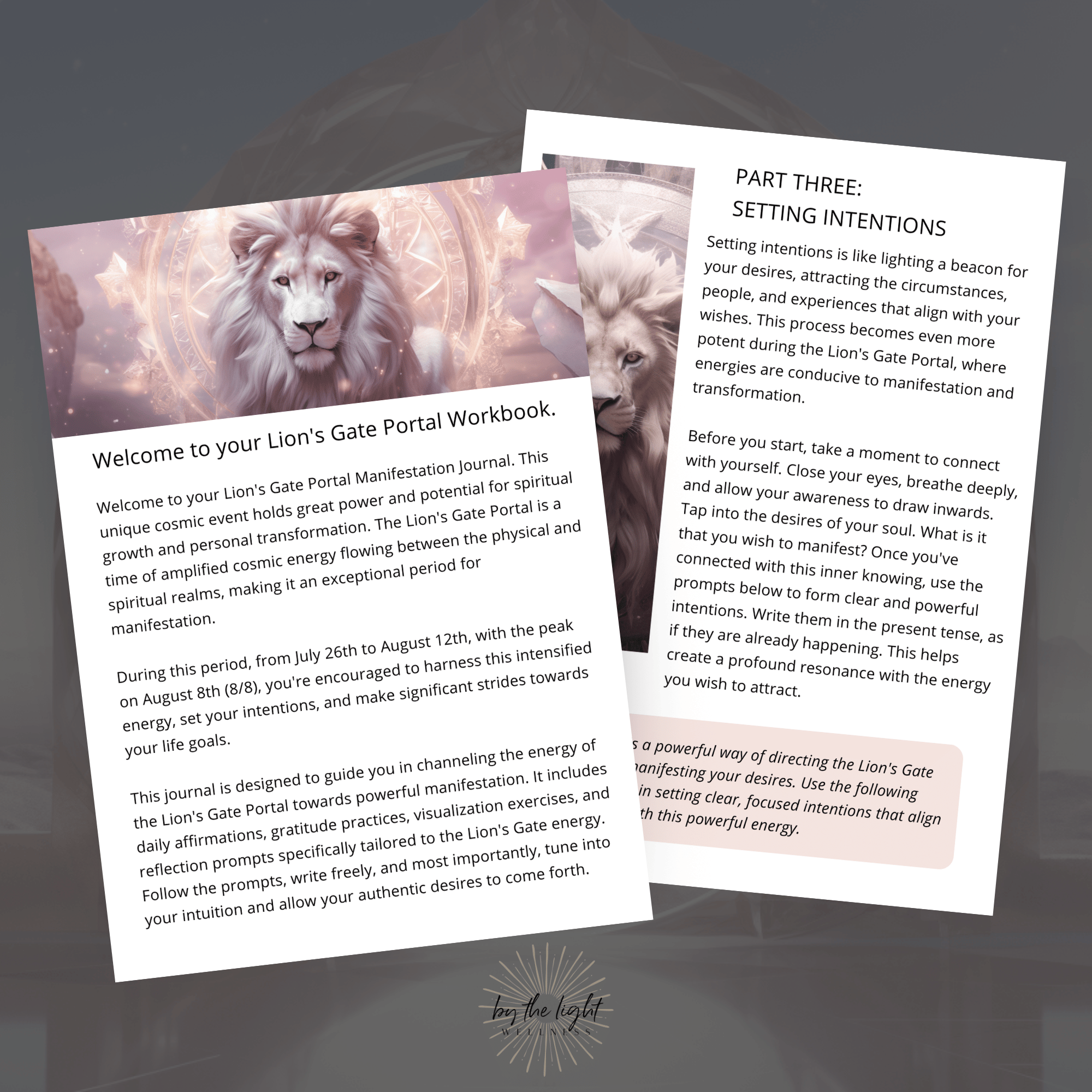 8-8 Lion's Gate Portal Journal | Instant Download Mooncat Crystals