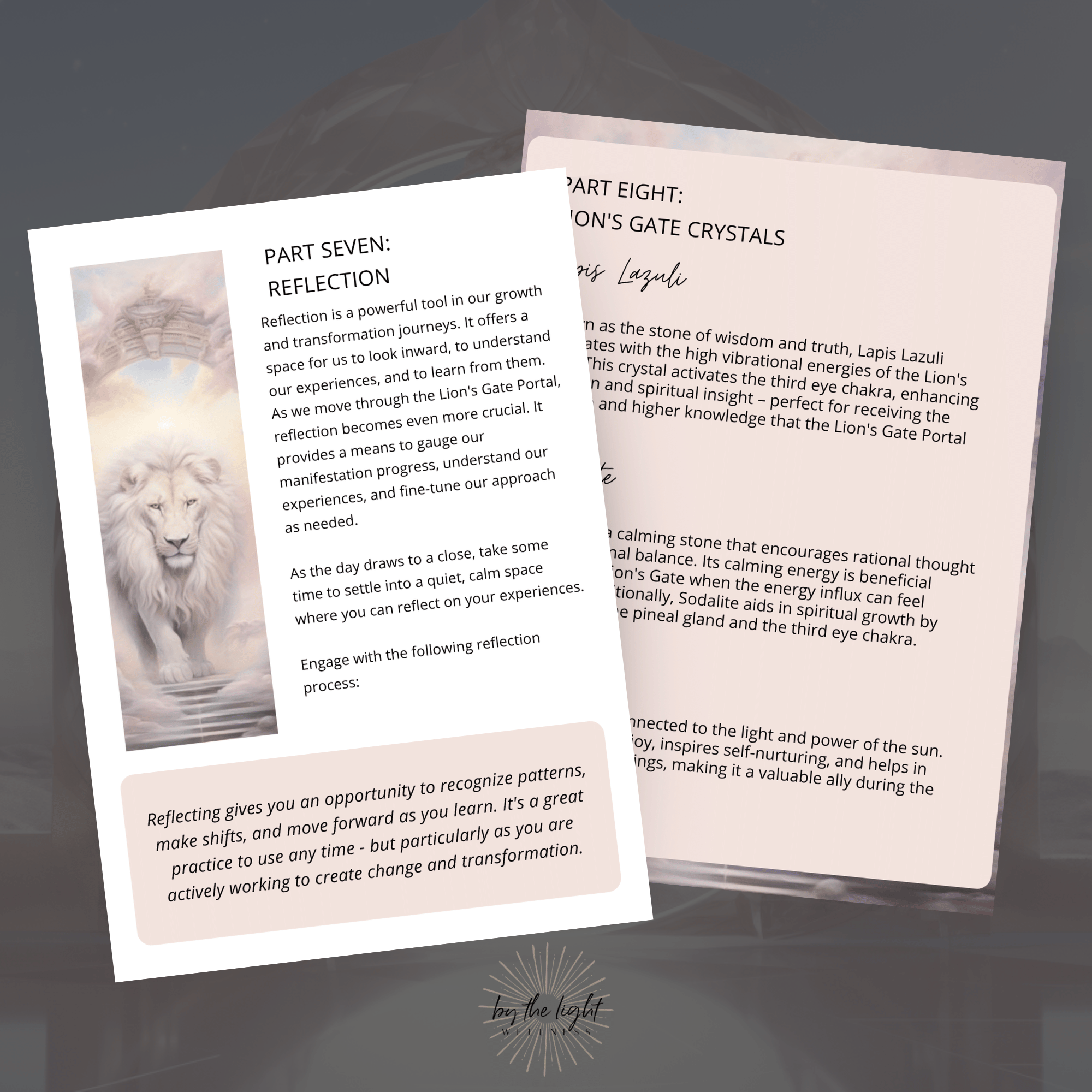 8-8 Lion's Gate Portal Journal | Instant Download Mooncat Crystals