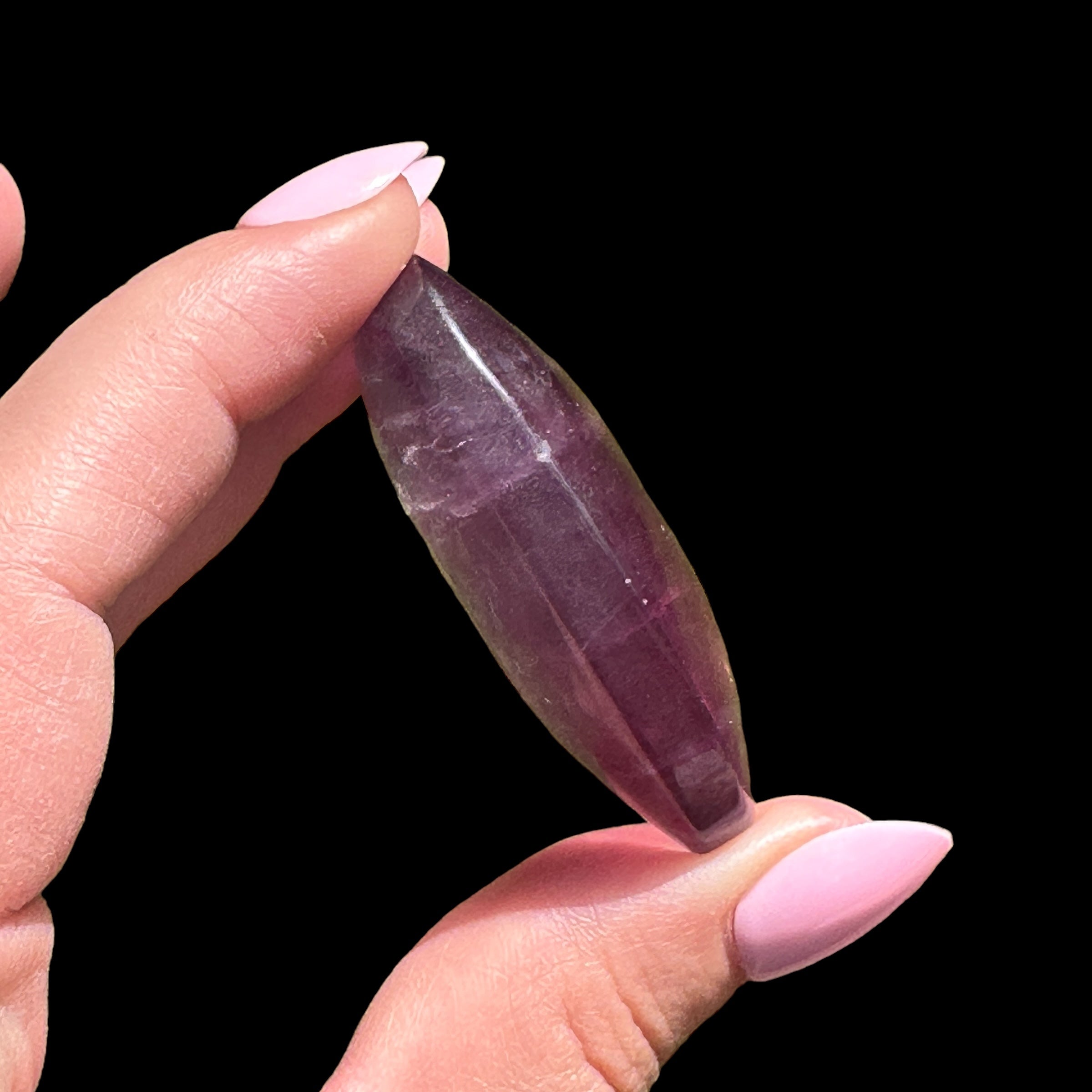 Candy Fluorite Palm Stone for Wisdom and Clear Thinking | Stock B