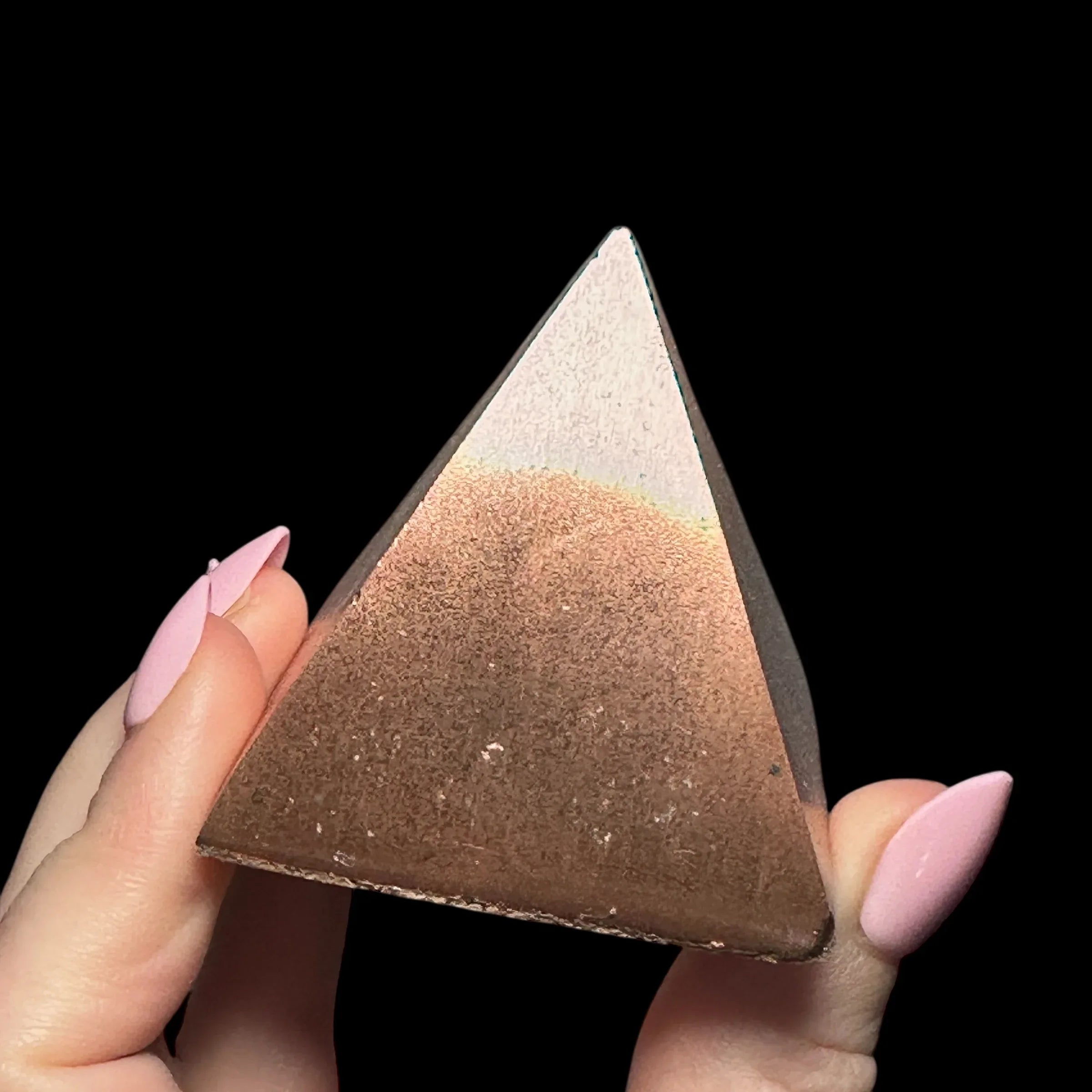 Solid Michigan Copper Pyramid - Mooncat Crystals