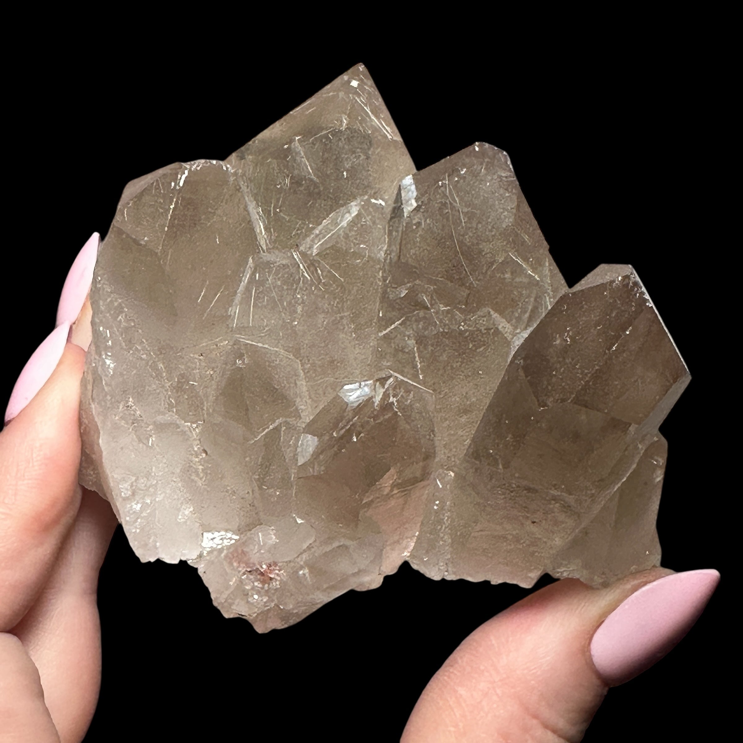 Smoky Rutilated Quartz Cluster
