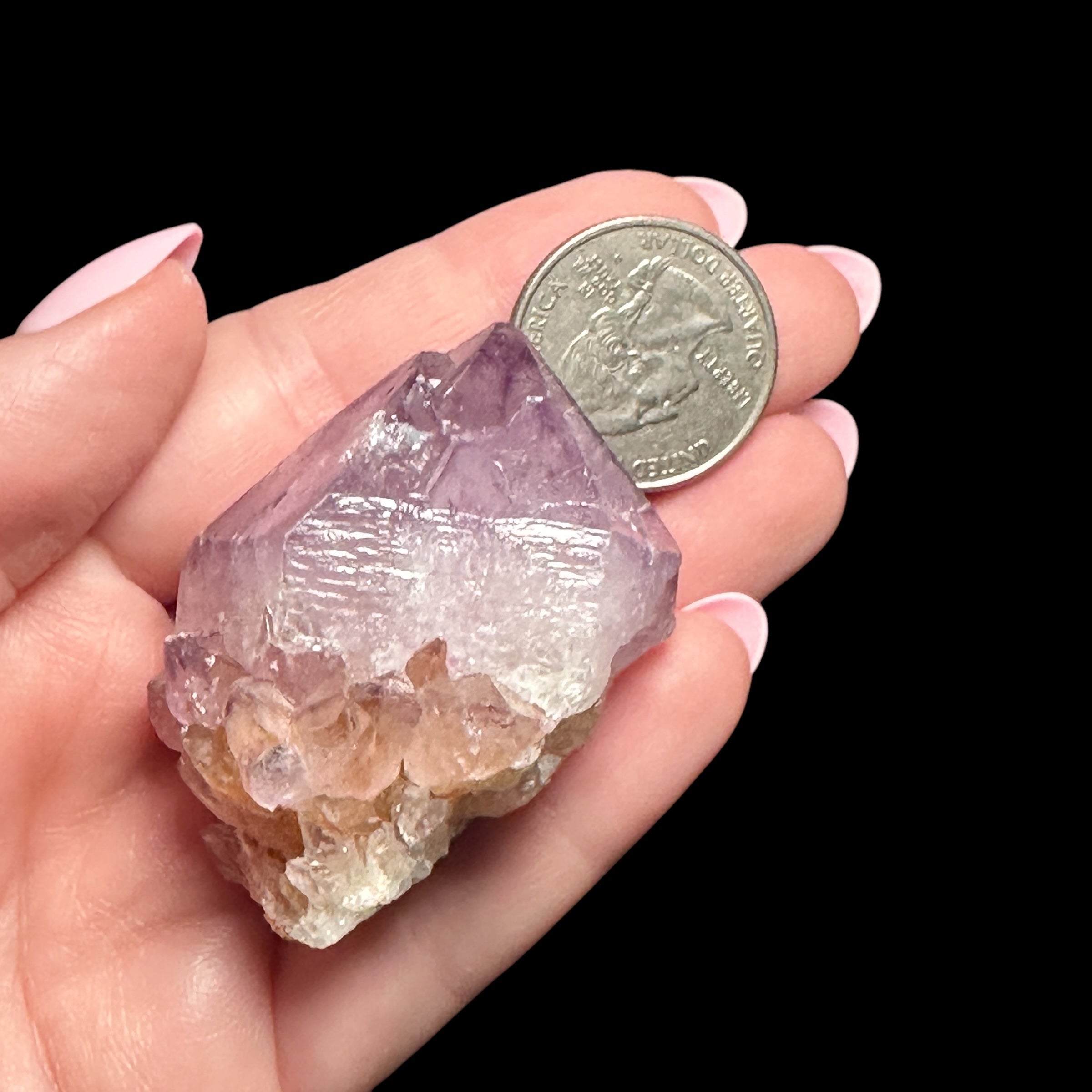 Spirit Quartz (Amethyst) for Harmony, Spiritual Growth, & Connection