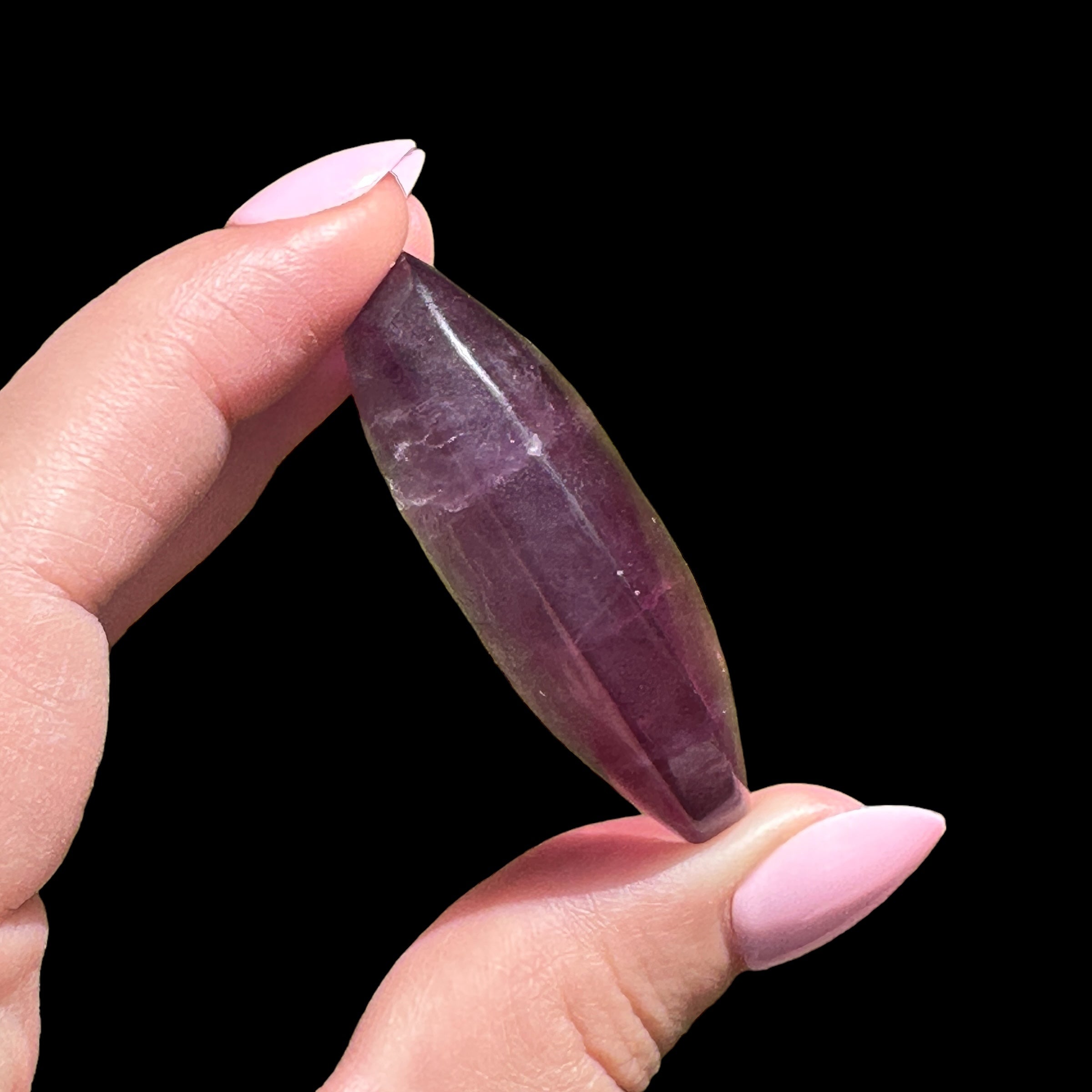 Candy Fluorite Palm Stone for Wisdom and Clear Thinking | Stock B