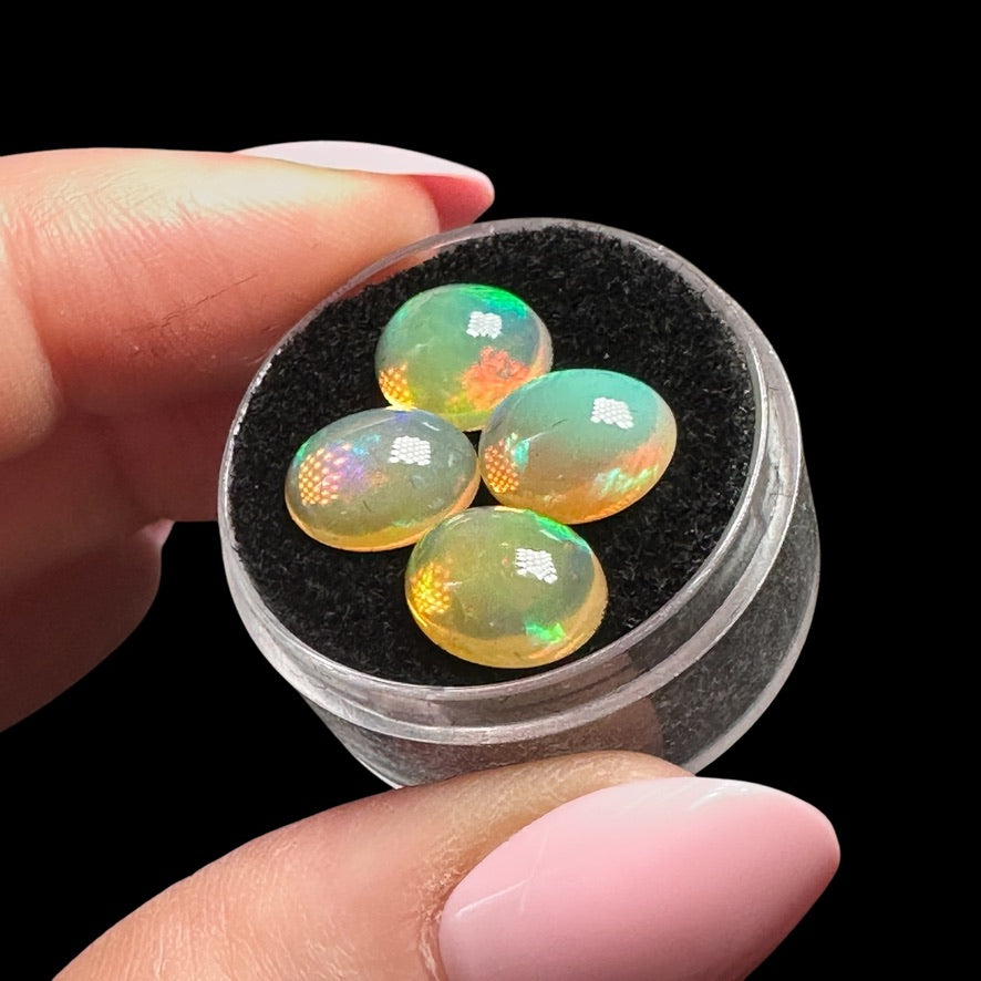 Ethiopian Opal Cabs (8x6mm) Set