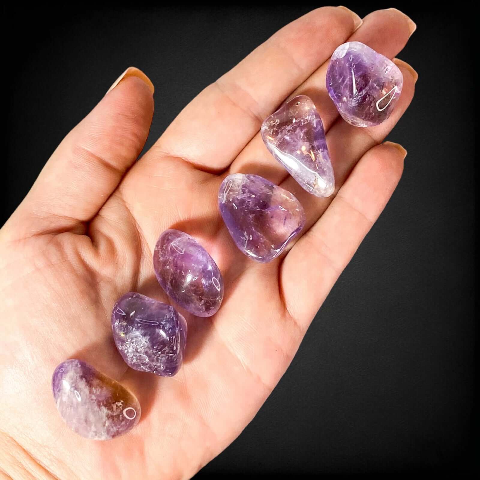 Ametrine Tumbles for Duality and Integration (Choose Size and Quantity) Mooncat Crystals