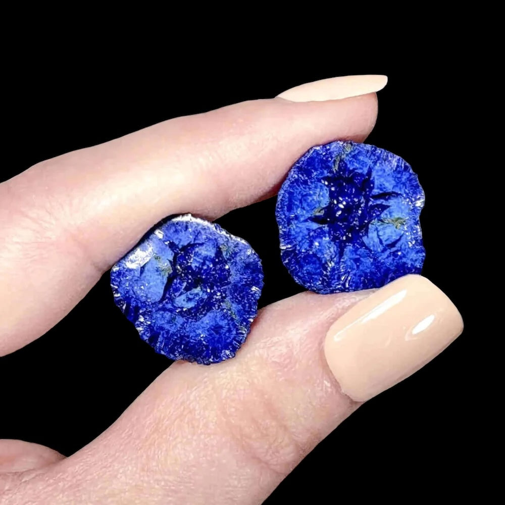 PSYCHIC ACTIVATION + SPIRTUAL GUIDANCE:: Azurite Blueberry Nodule Pair | Stock A