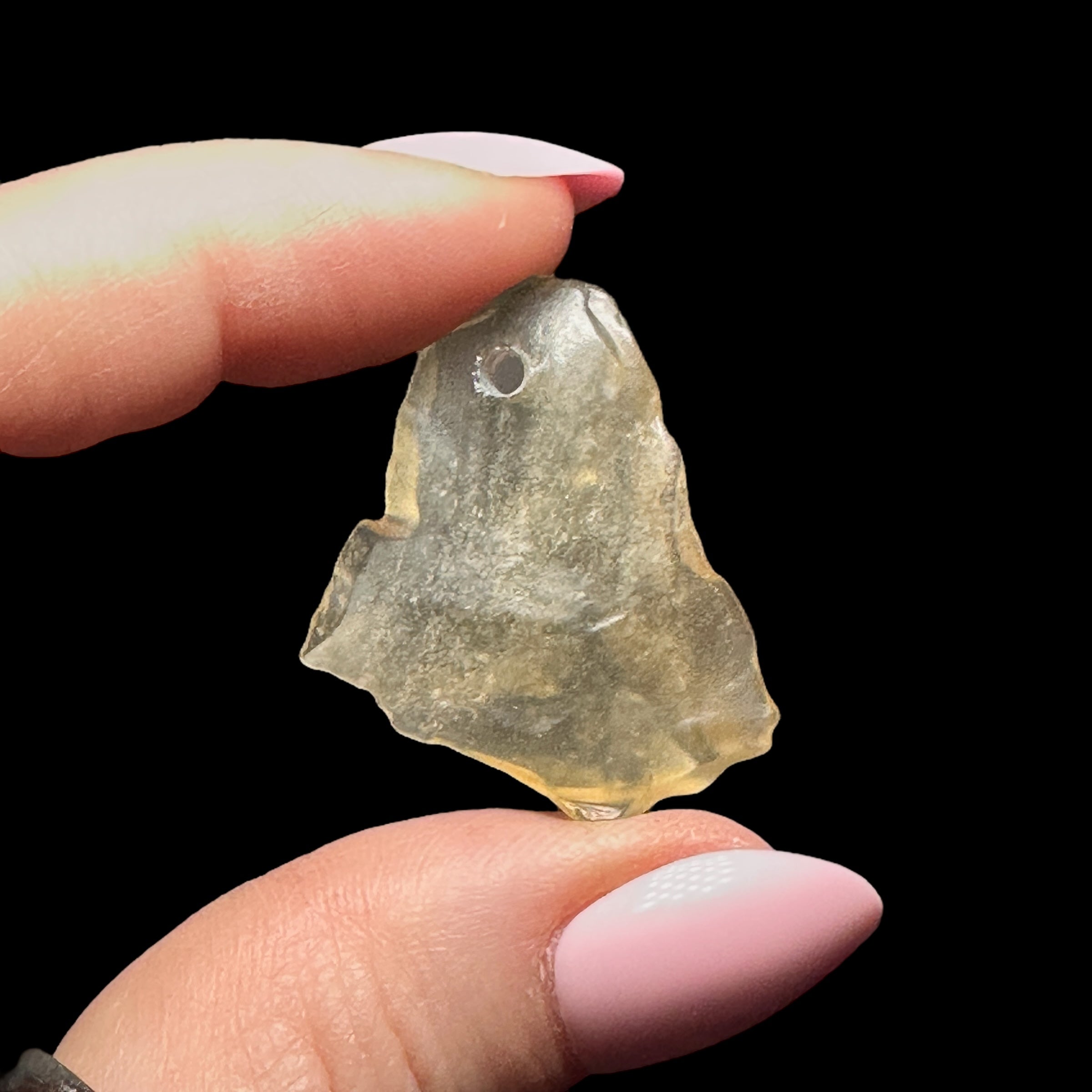 Libyan Desert Glass - Drilled