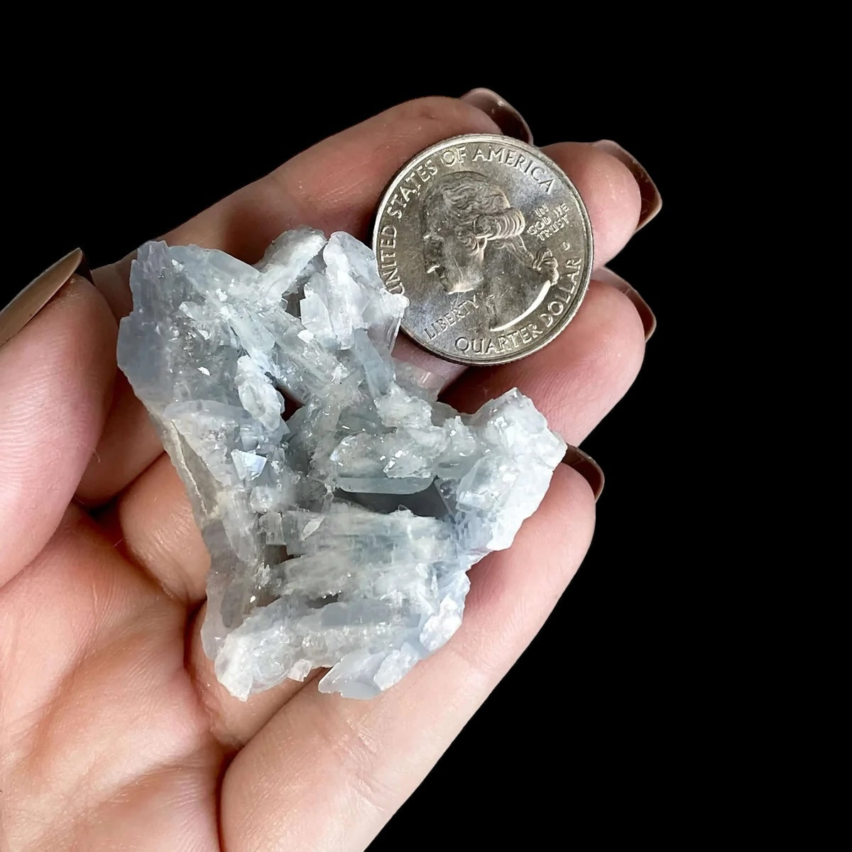 Blue Barite for Clarity and Spiritual Connection | Stock B Mooncat Crystals