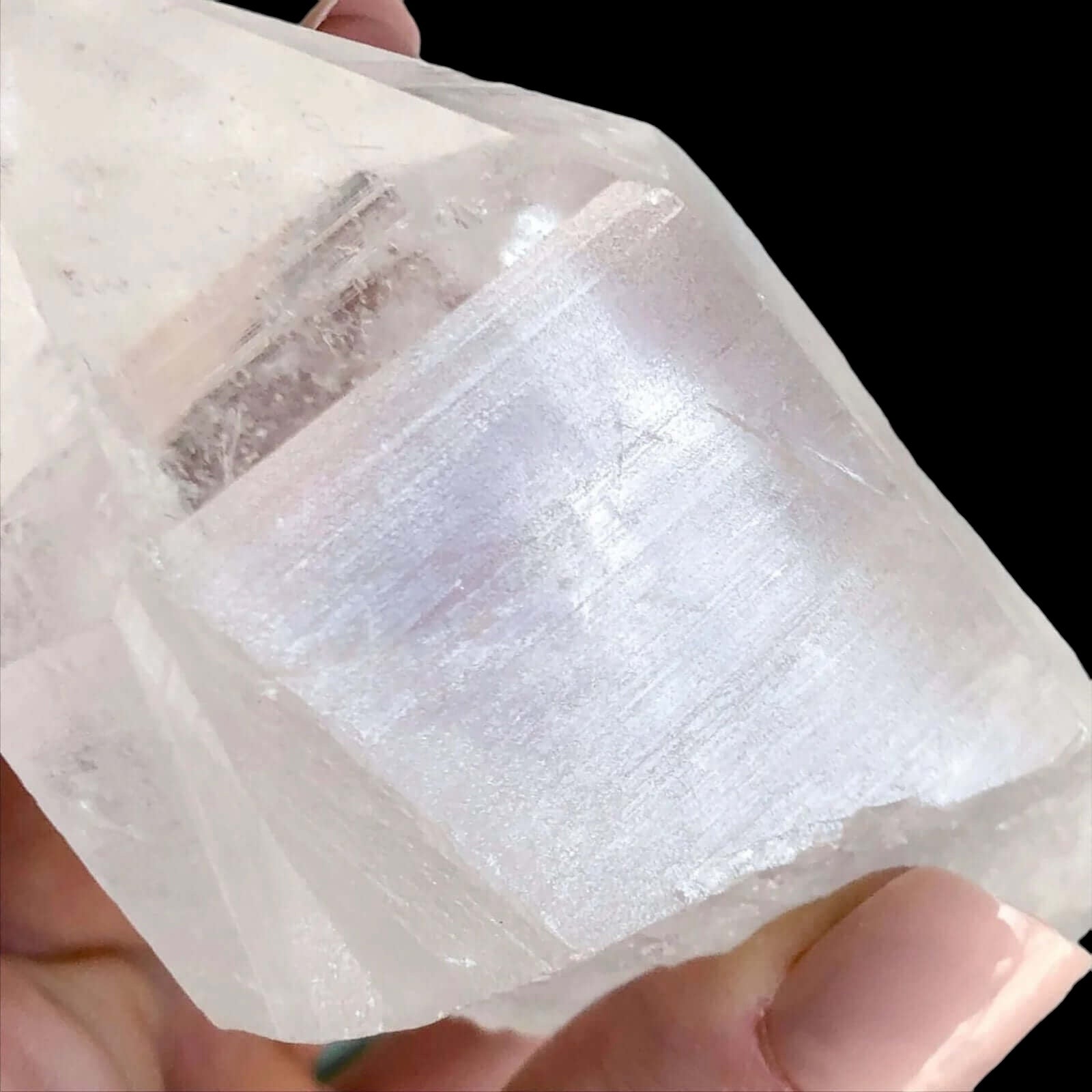 Brazilian Lemurian Quartz for Wisdom and Manifestation Mooncat Crystals