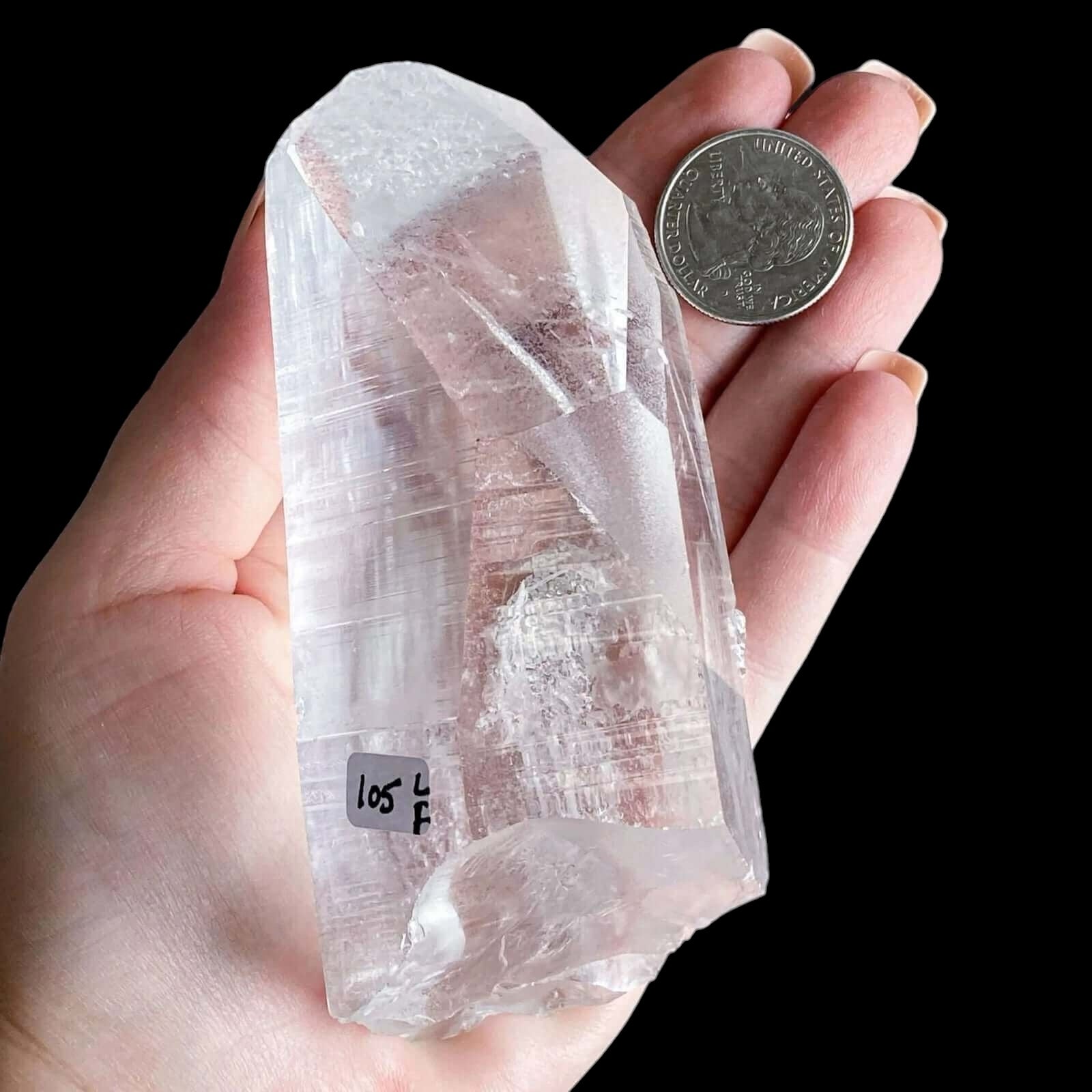 Brazilian Lemurian Quartz for Wisdom and Manifestation | Stock LF Mooncat Crystals