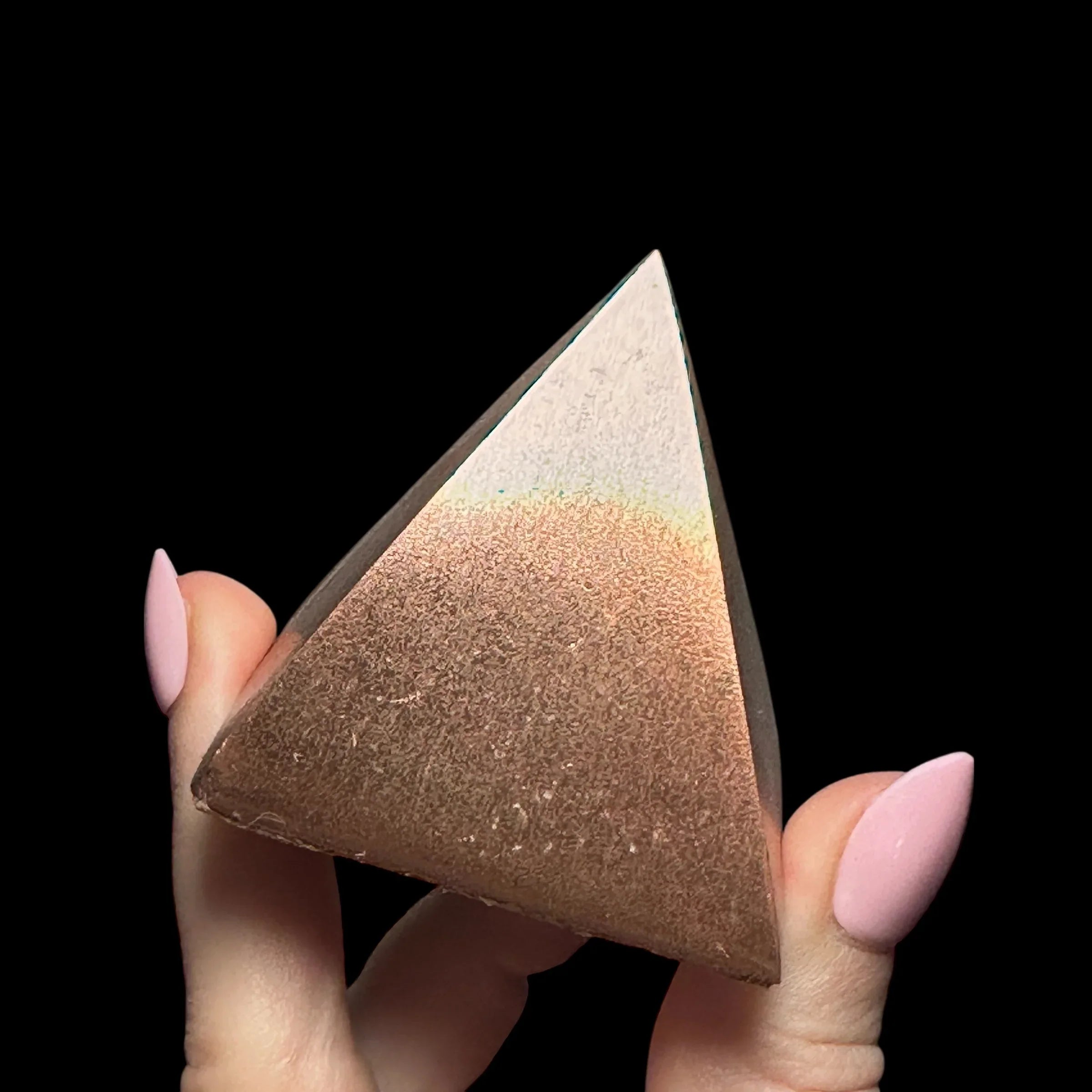 Solid Michigan Copper Pyramid - Mooncat Crystals