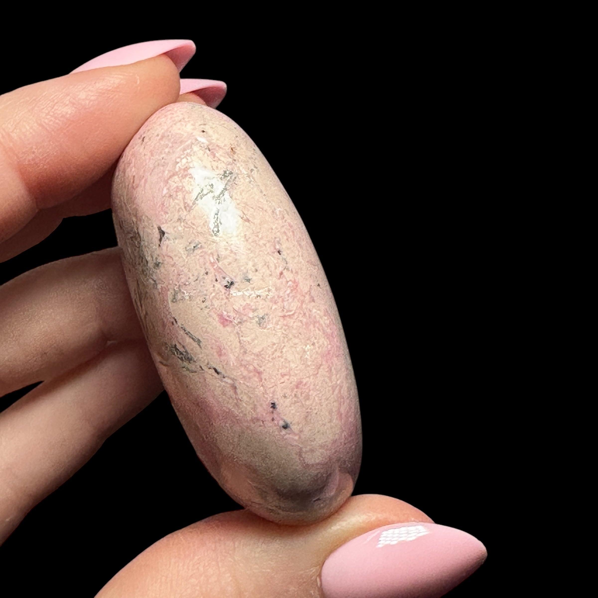 Rhodonite Palm Stone