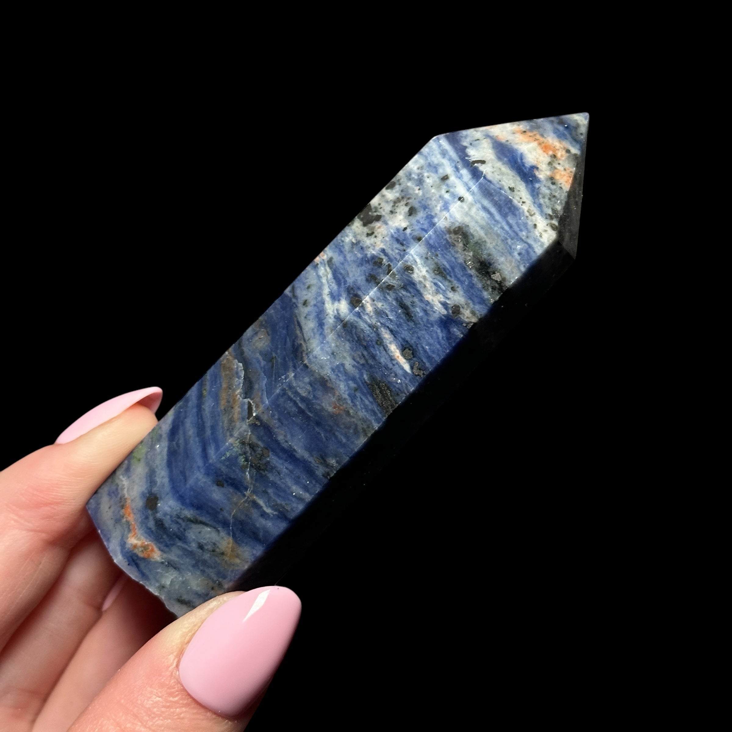 Sunset Sodalite Tower Balance, Intuition, & Emotional Healing