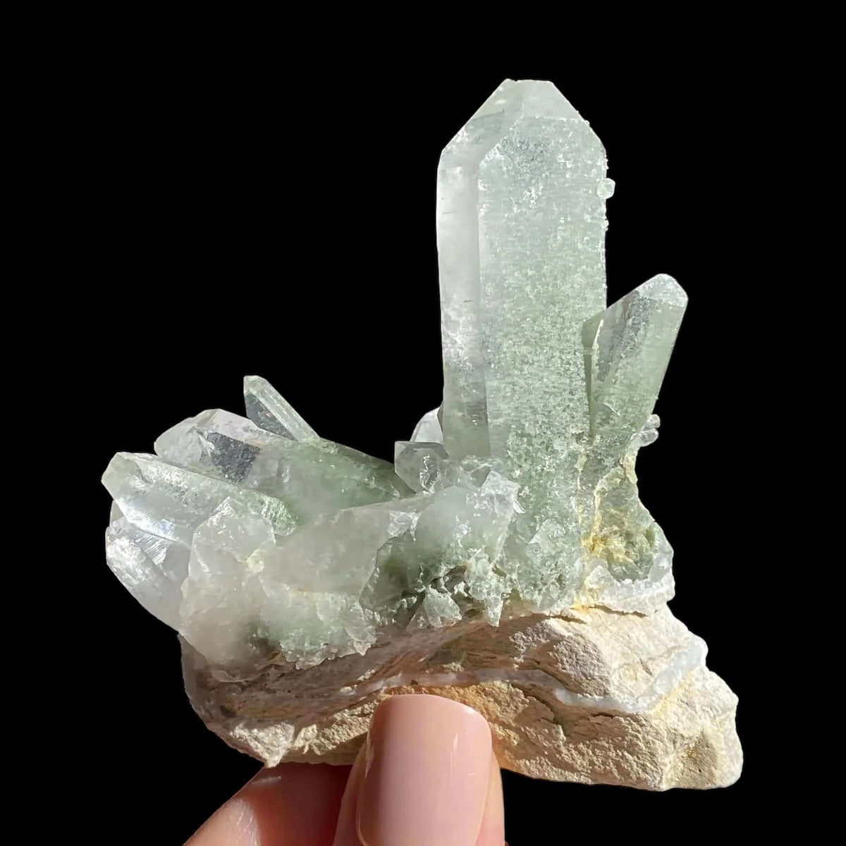 Chlorite-Included Quartz for Purification and Life Force Energy | Stock F Mooncat Crystals