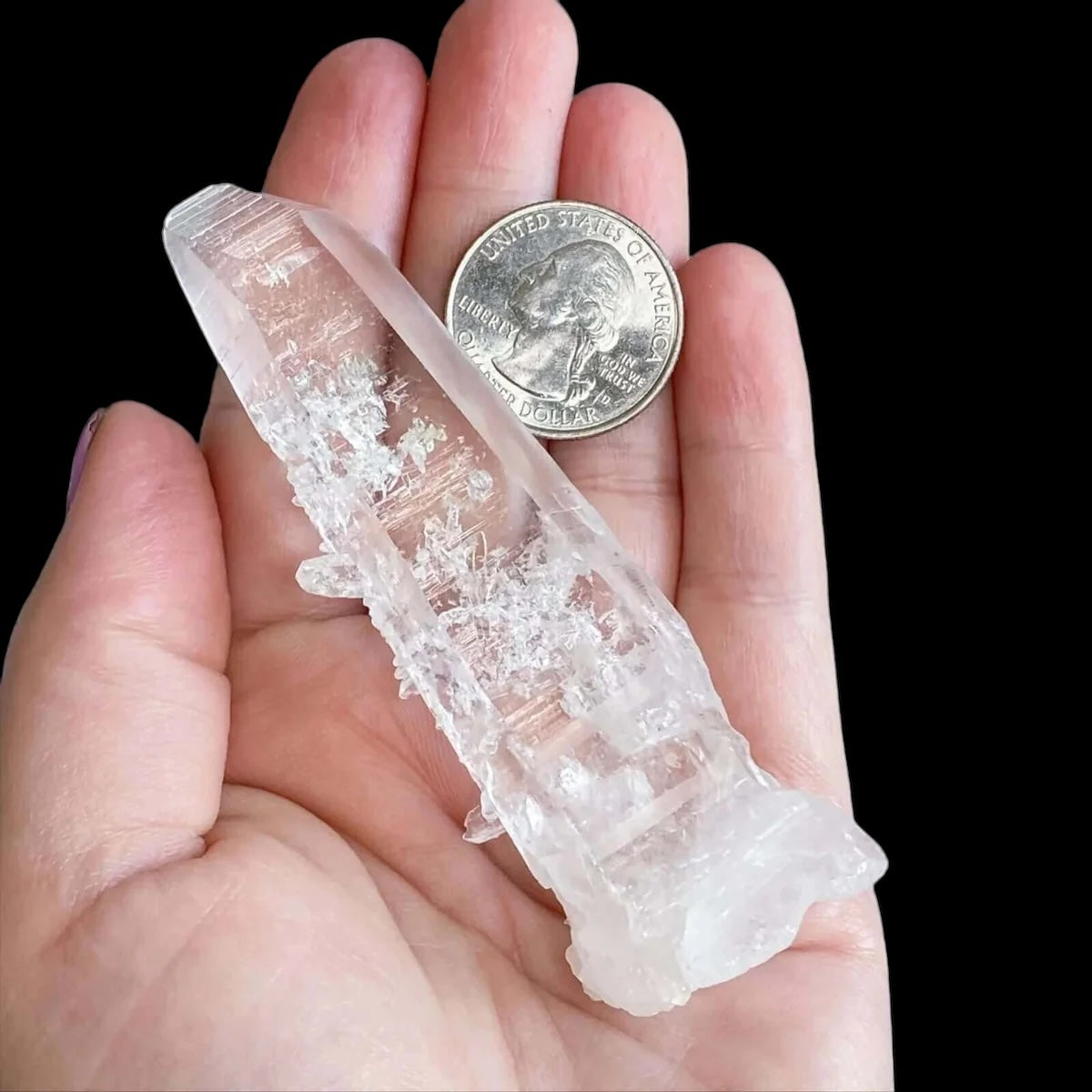 Colombian Lemurian Quartz for Spiritual Awakening | Stock K Mooncat Crystals