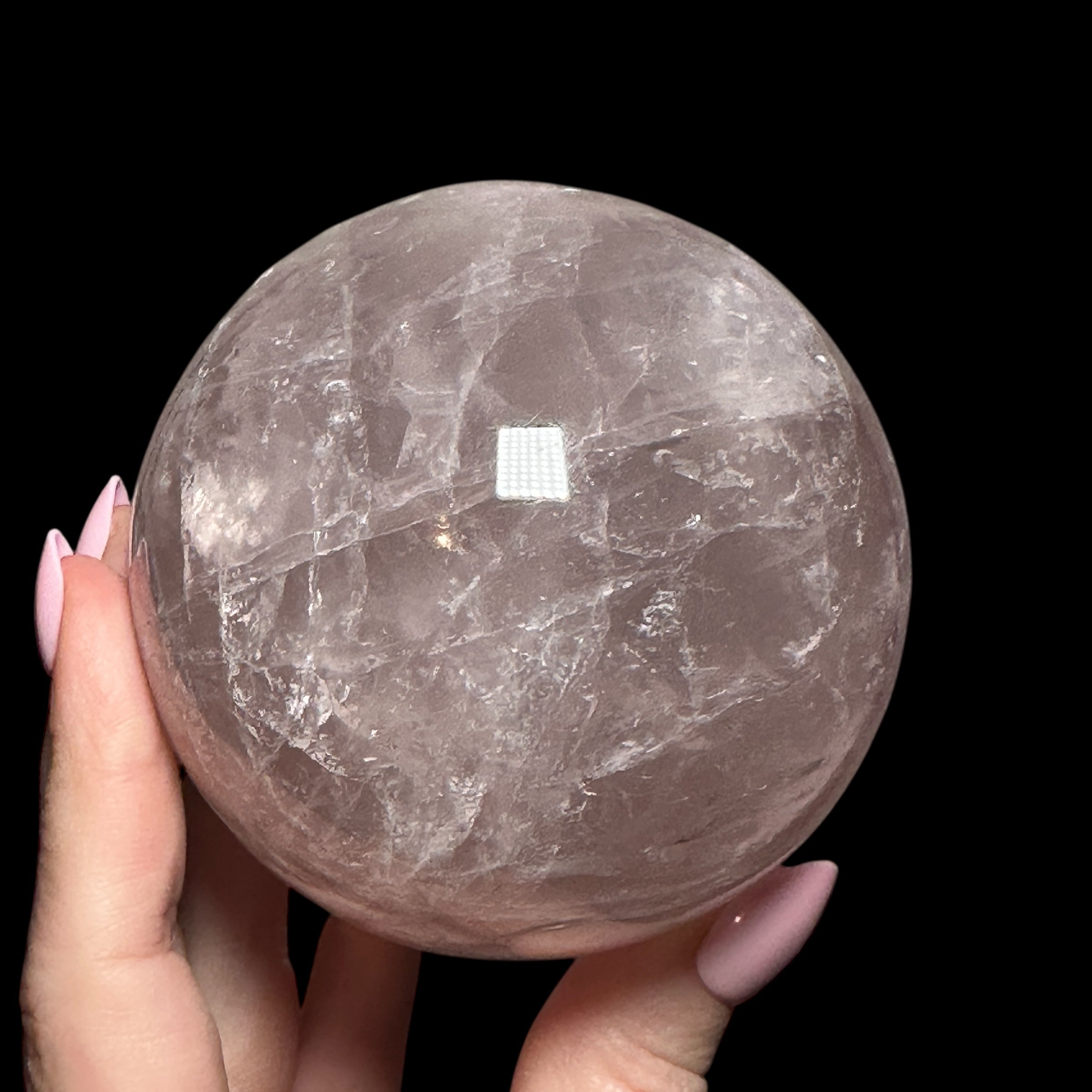 Star Rose Quartz Sphere | Stock B