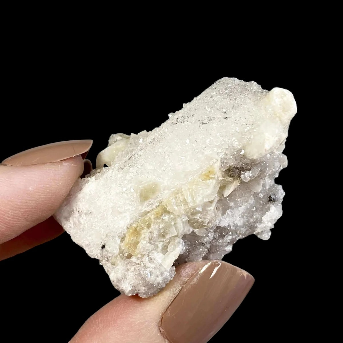 Druzy Pink Danburite with Calcite for Spiritual Connection and Emotional Healing | Stock E Mooncat Crystals