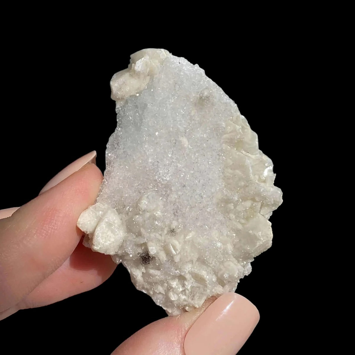 Druzy Pink Danburite with Calcite for Spiritual Connection and Emotional Healing | Stock JJ Mooncat Crystals