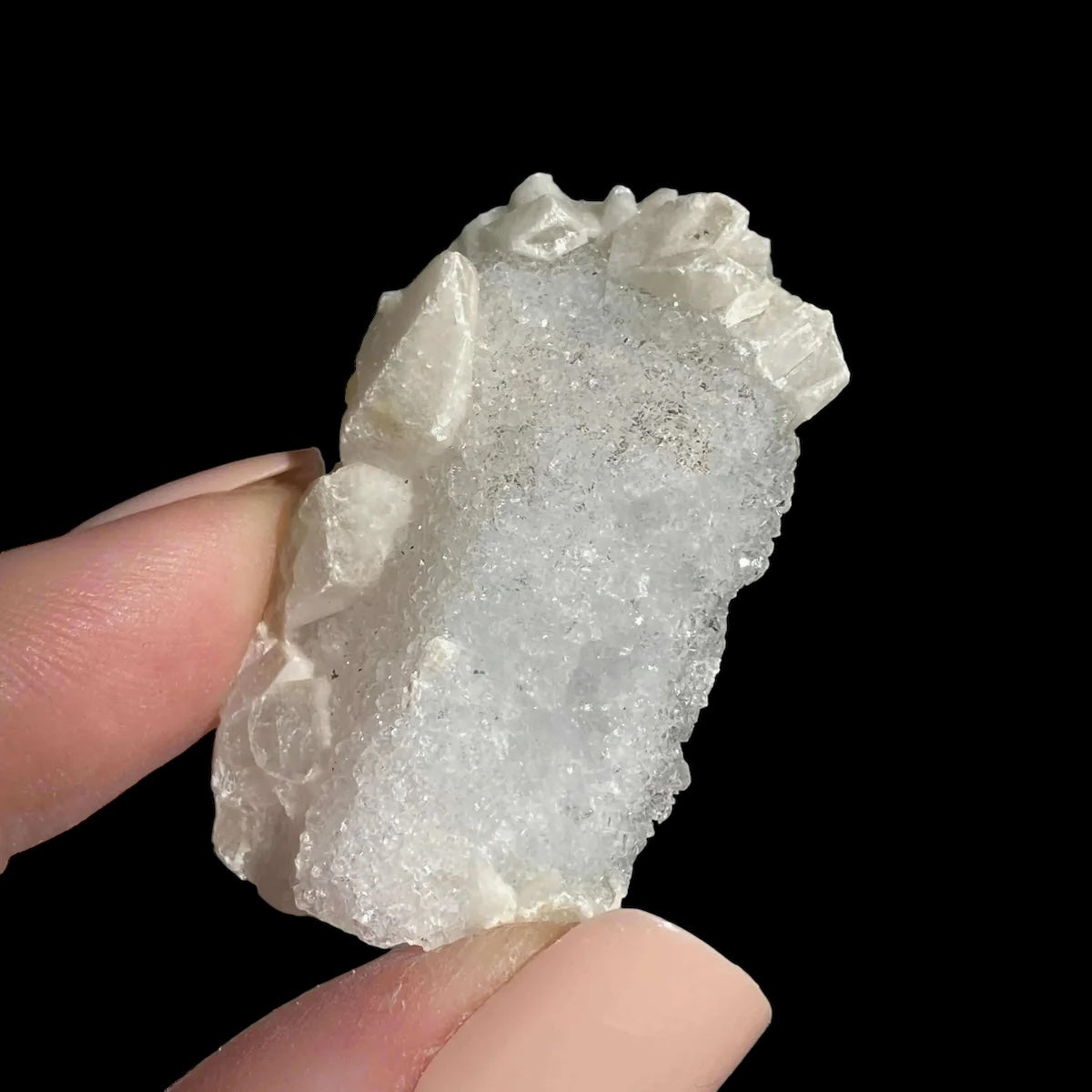 Druzy Pink Danburite with Calcite for Spiritual Connection and Emotional Healing | Stock MM Mooncat Crystals