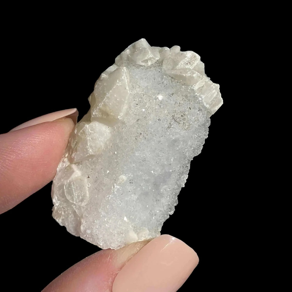 Druzy Pink Danburite with Calcite for Spiritual Connection and Emotional Healing | Stock MM Mooncat Crystals