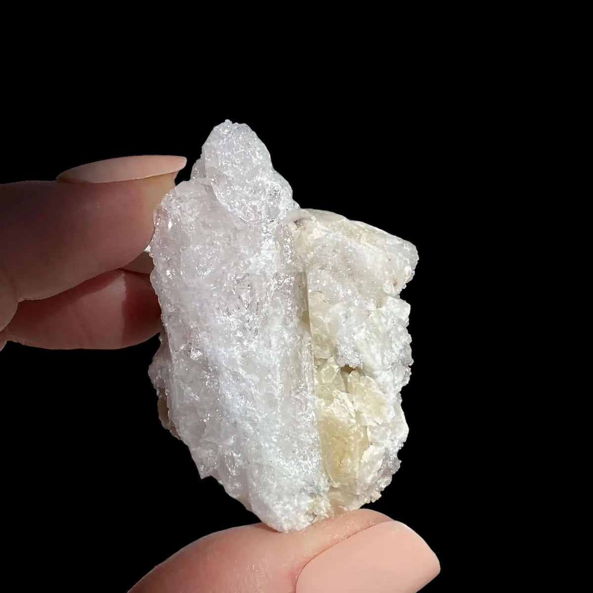 Druzy Pink Danburite with Calcite for Spiritual Connection and Emotional Healing | Stock PP Mooncat Crystals