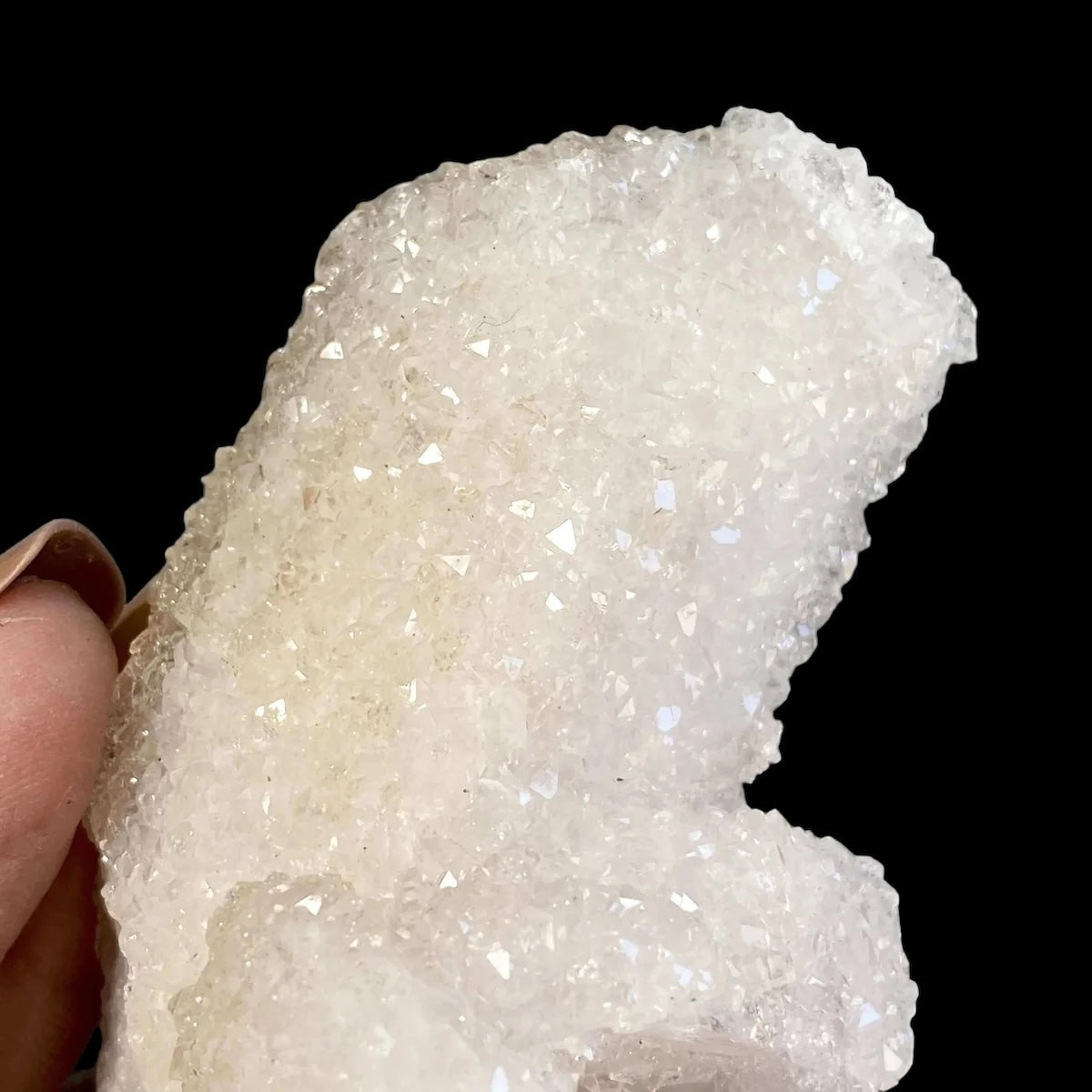 Druzy Quartz-Covered Pink Danburite for Spiritual Connection and Emotional Healing | Stock C Mooncat Crystals