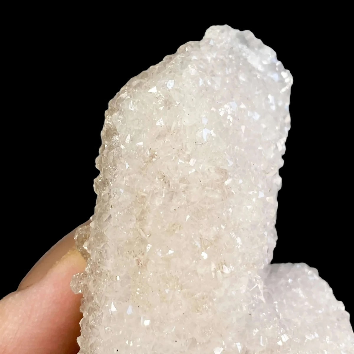 Druzy Quartz-Covered Pink Danburite for Spiritual Connection and Emotional Healing | Stock C Mooncat Crystals