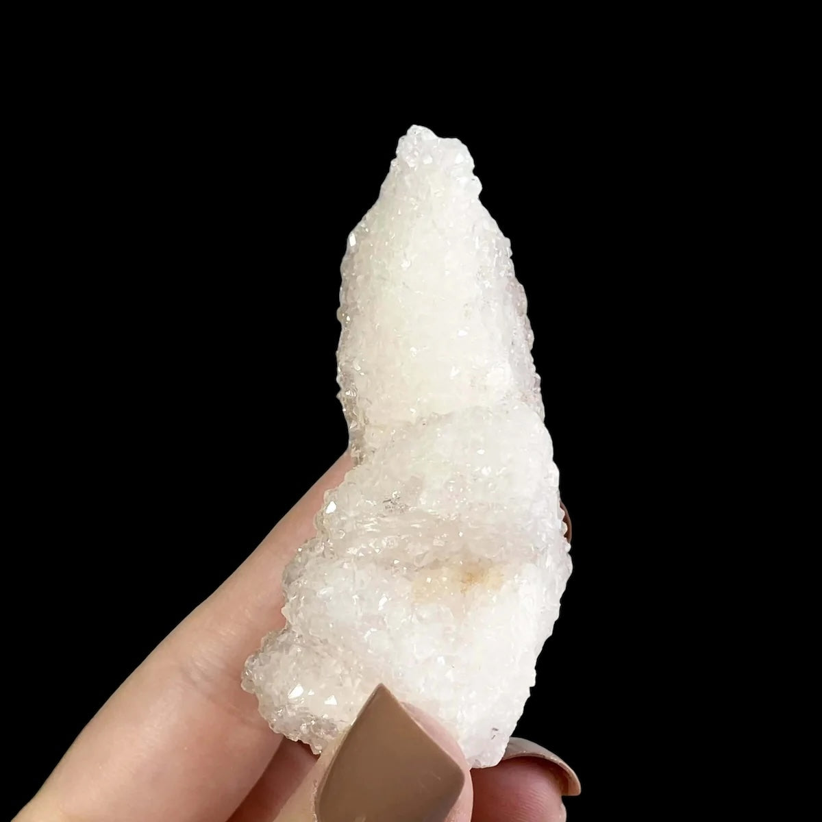 Druzy Quartz-Covered Pink Danburite for Spiritual Connection and Emotional Healing | Stock C Mooncat Crystals