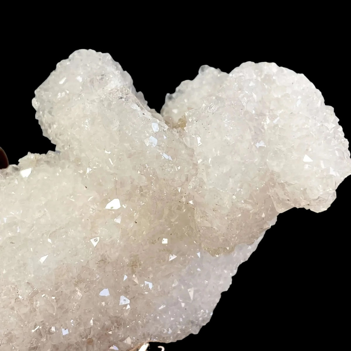 Druzy Quartz-Covered Pink Danburite for Spiritual Connection and Emotional Healing | Stock C Mooncat Crystals