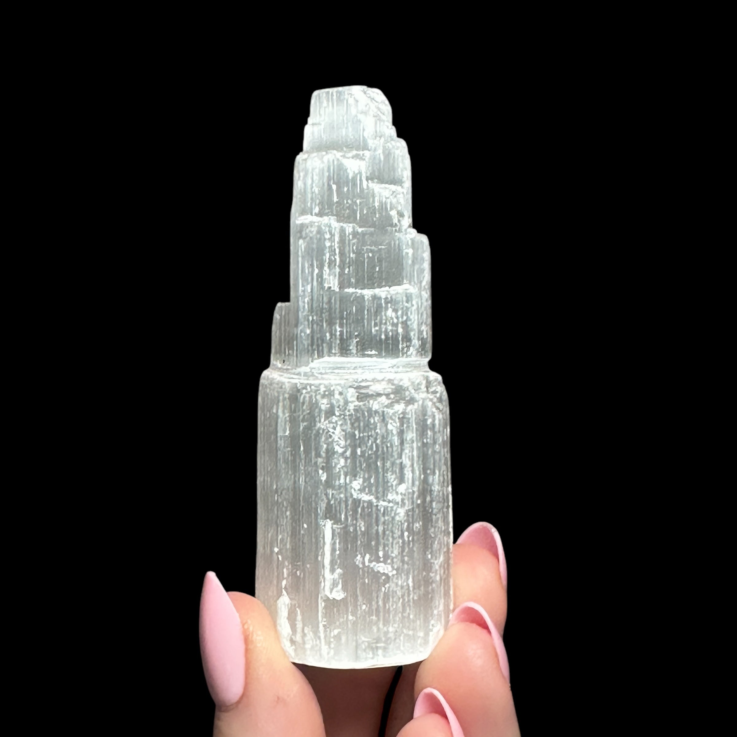 Selenite Cascading Tower