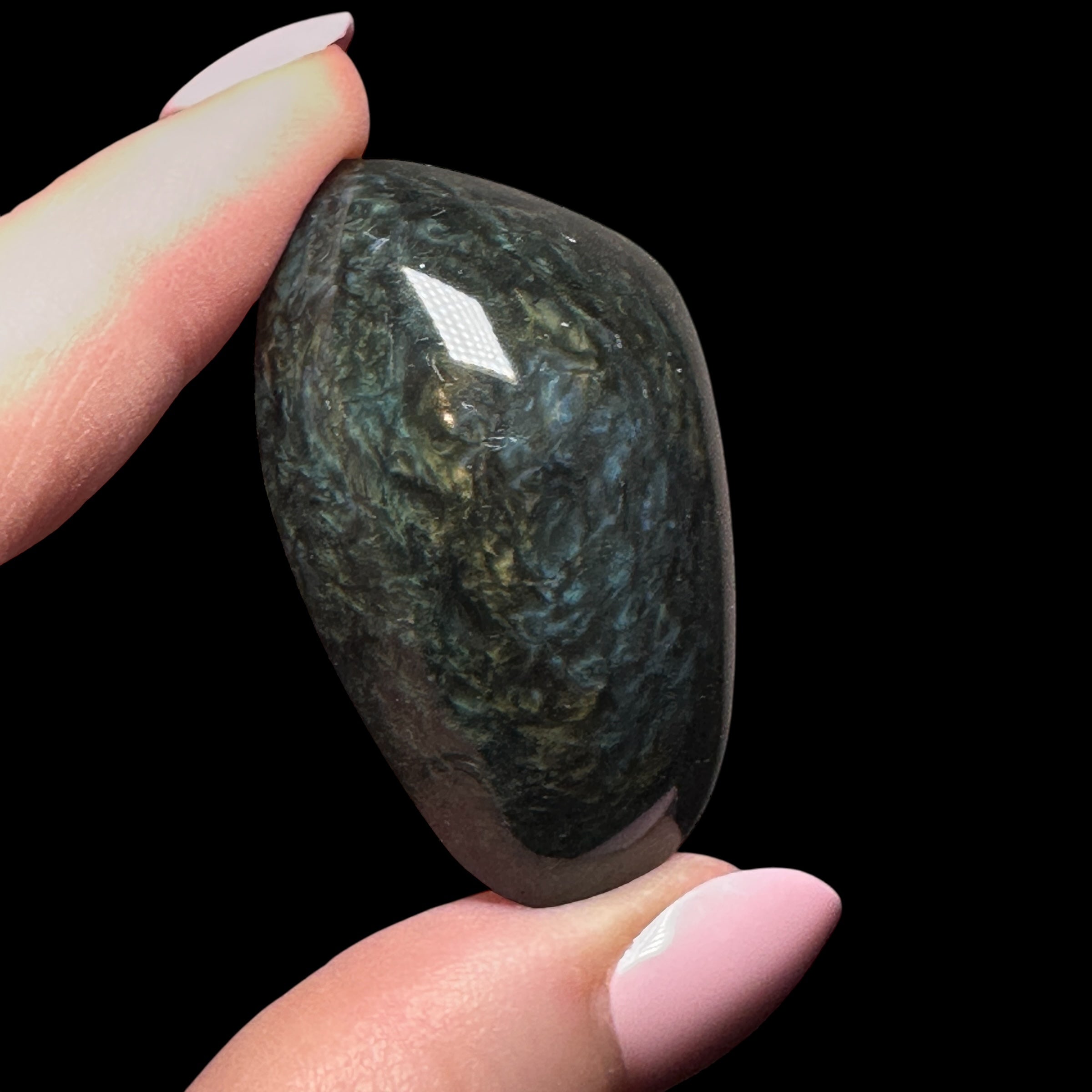 Velvet Sheen Obsidian - Flat Back Freeform