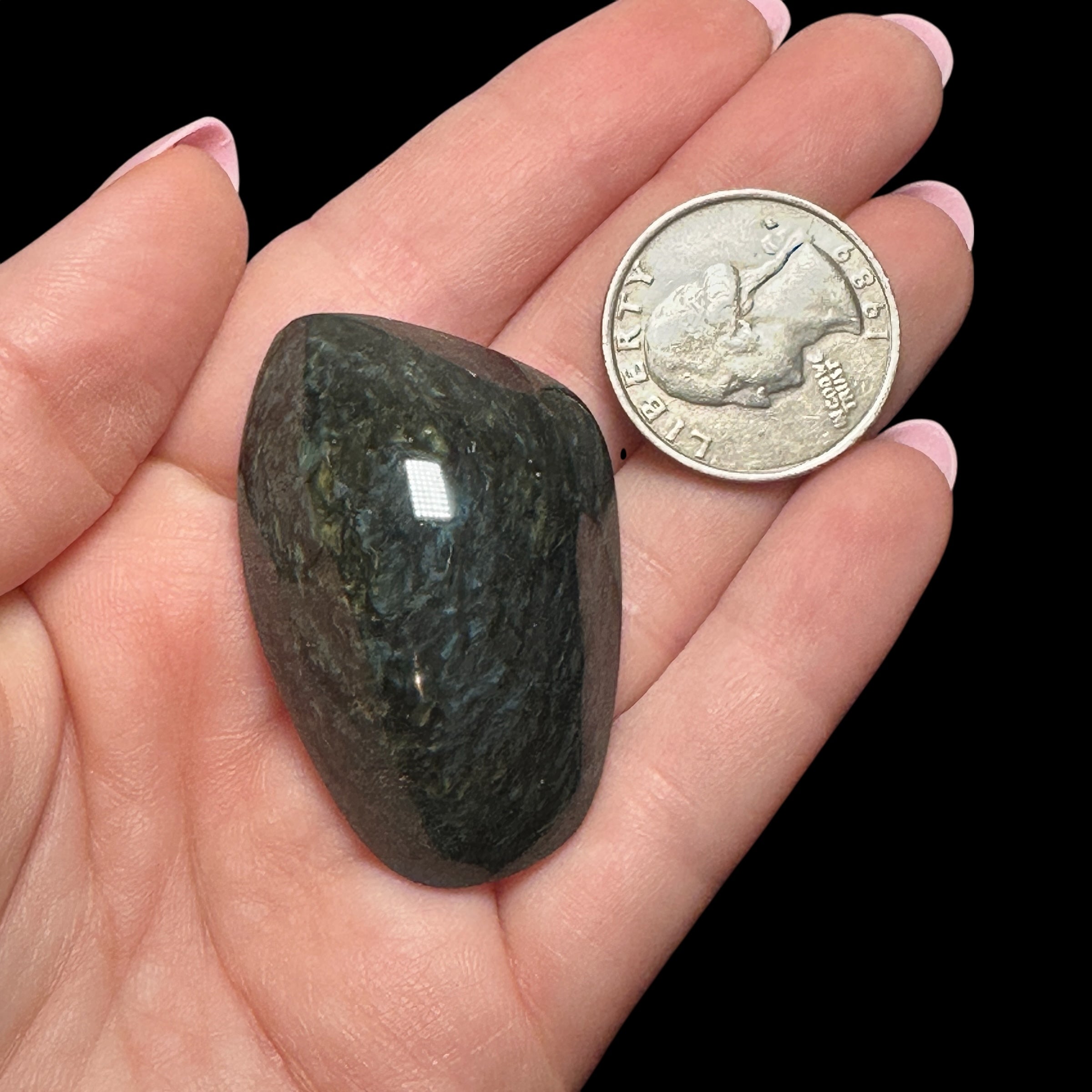 Velvet Sheen Obsidian - Flat Back Freeform