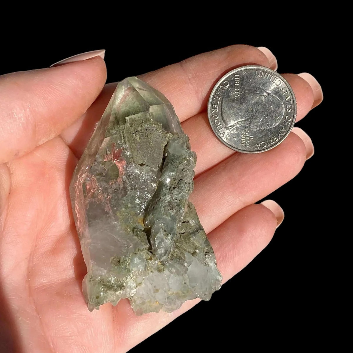 HEALING, PURIFICATION, LIFE FORCE:: Chlorite-Included Quartz | Stock D