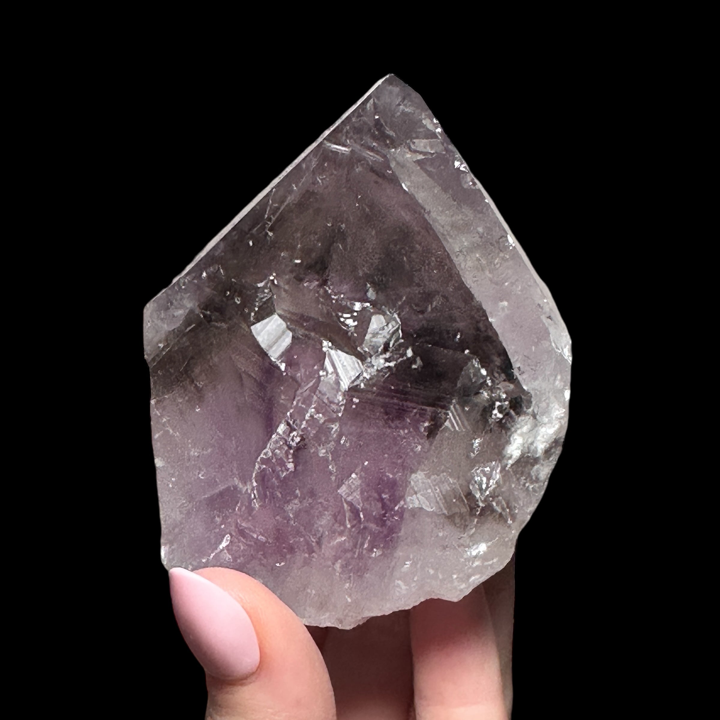 Amethyst - Cut Base, Partially Polished