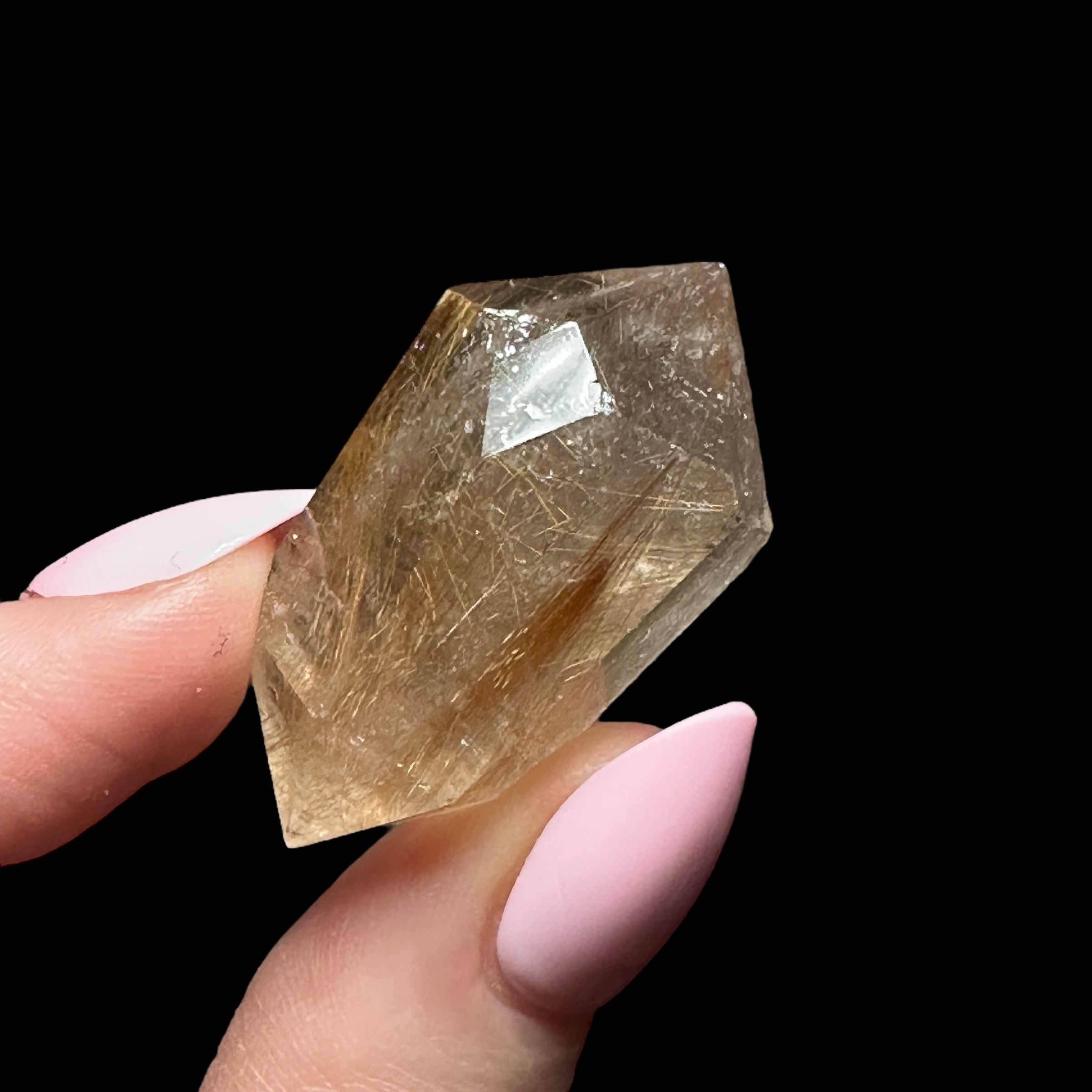 Double Terminated Rutilated Quartz | Stock A