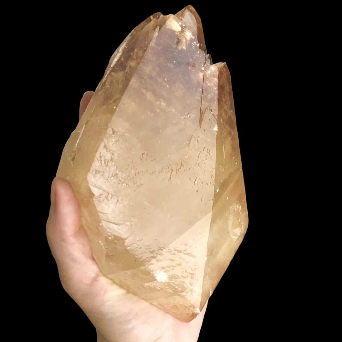 Elmwood “Stellar Beam” Calcite for Transformation and Protection Mooncat Crystals