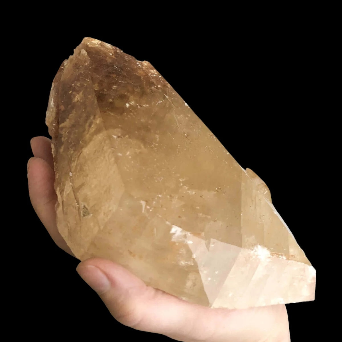 Elmwood “Stellar Beam” Calcite for Transformation and Protection Mooncat Crystals