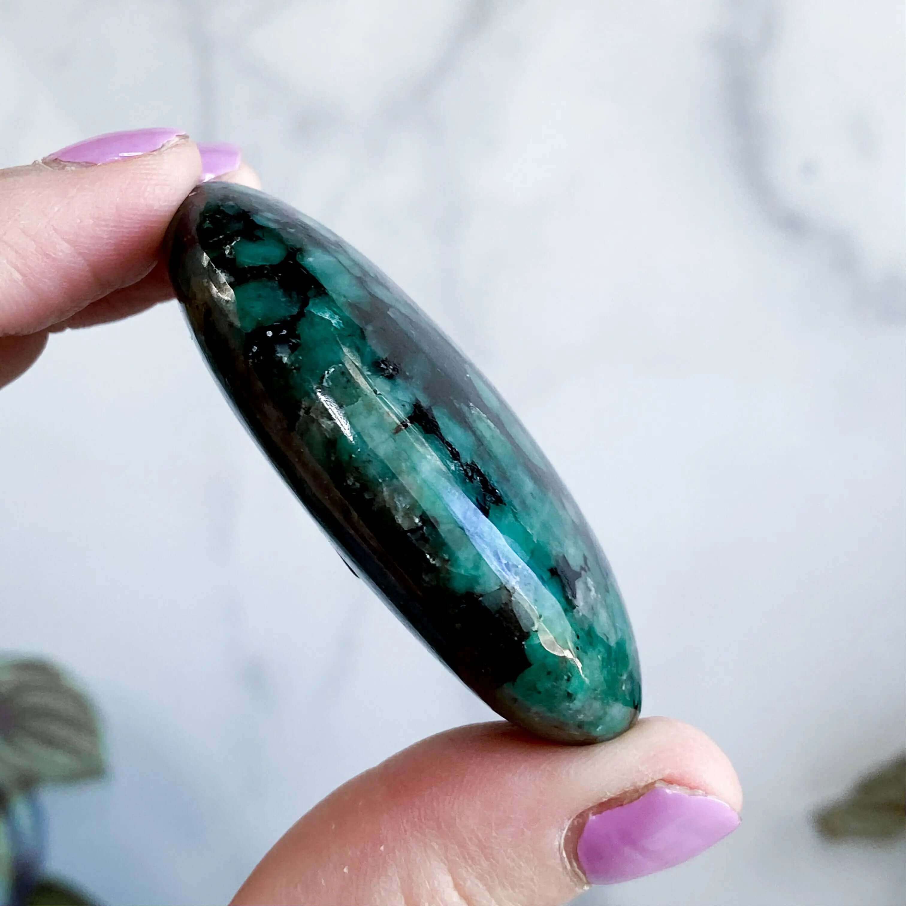 Emerald Palm Stone | Stock C Mooncat Crystals