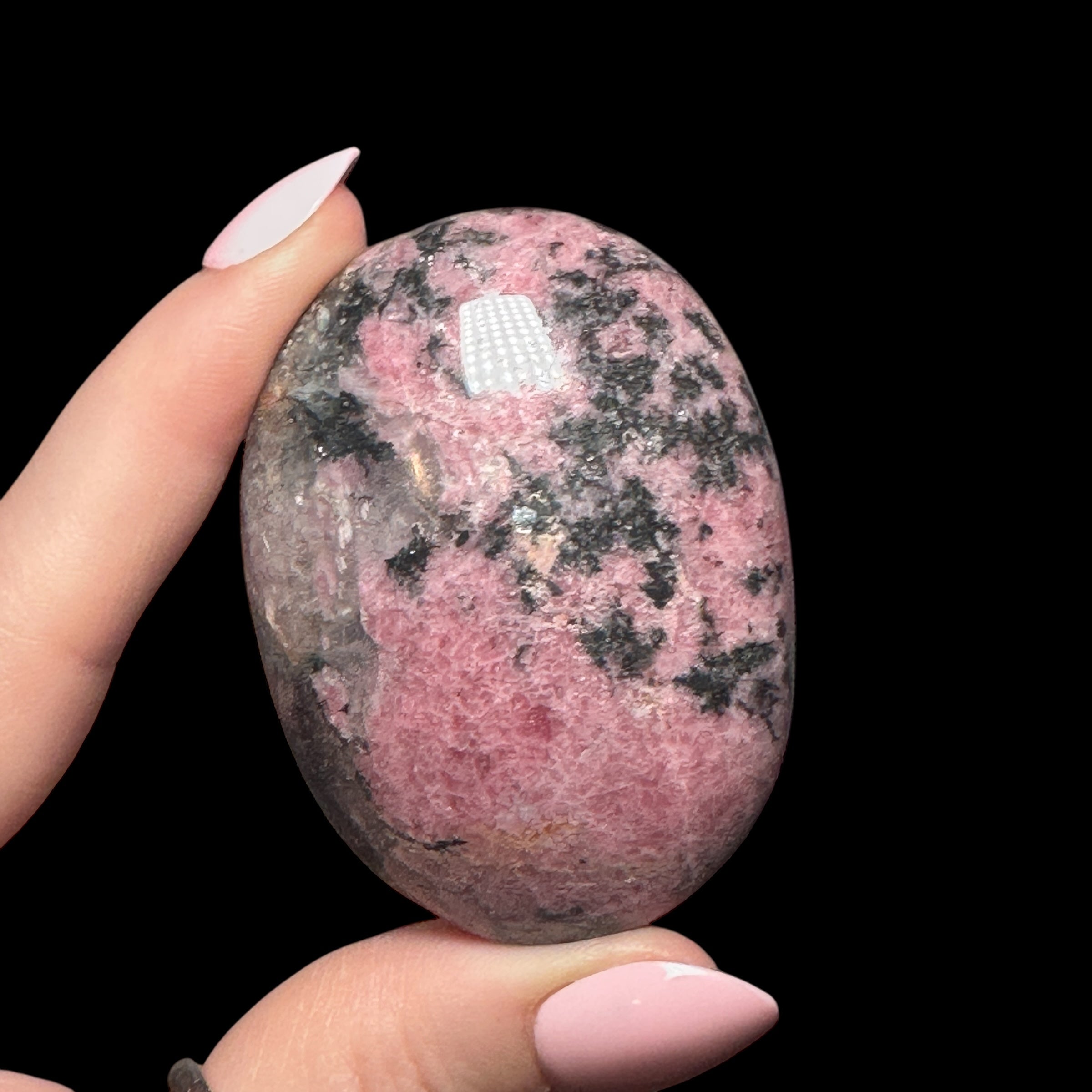 Rhodonite Palm Stone