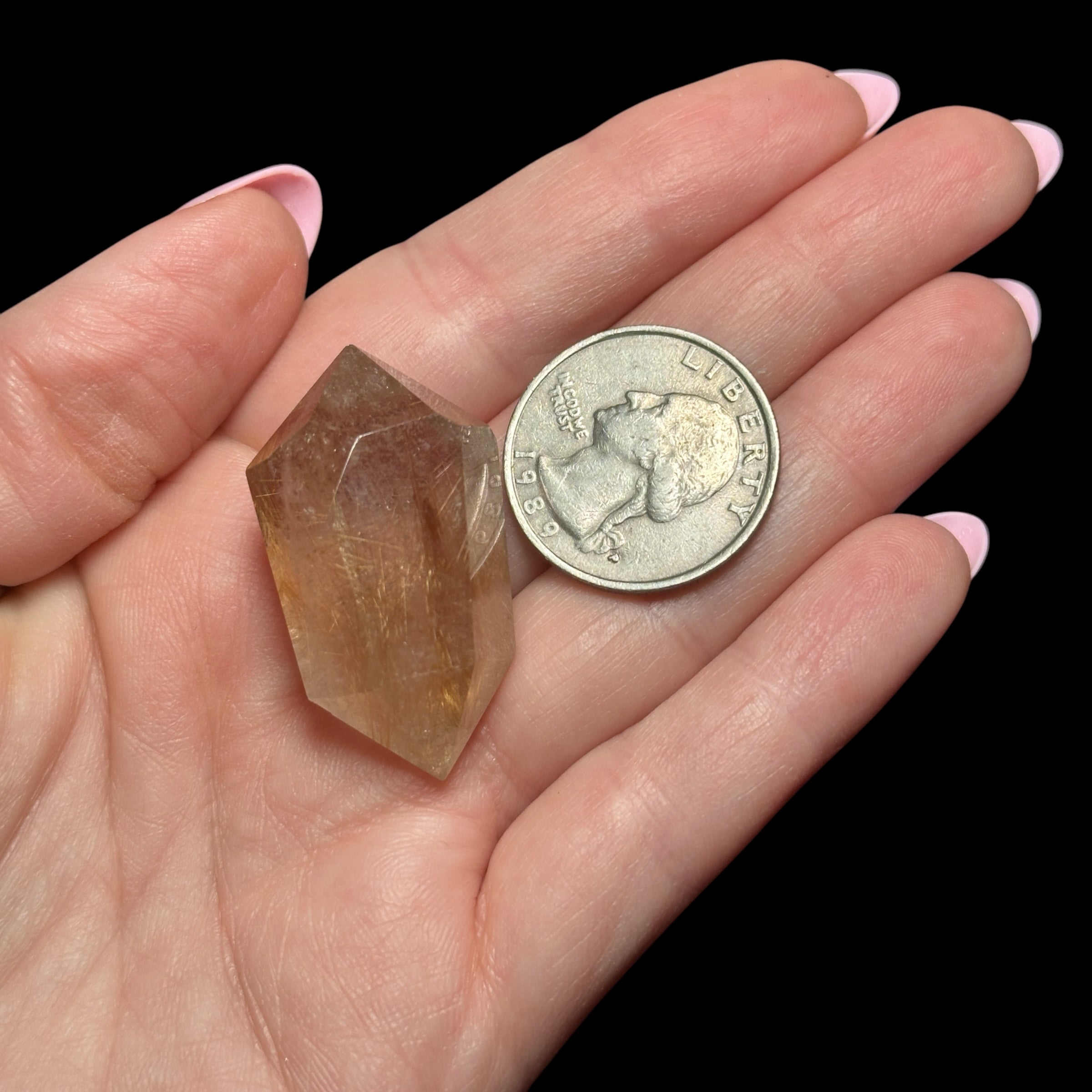 Double Terminated Rutilated Quartz | Stock A