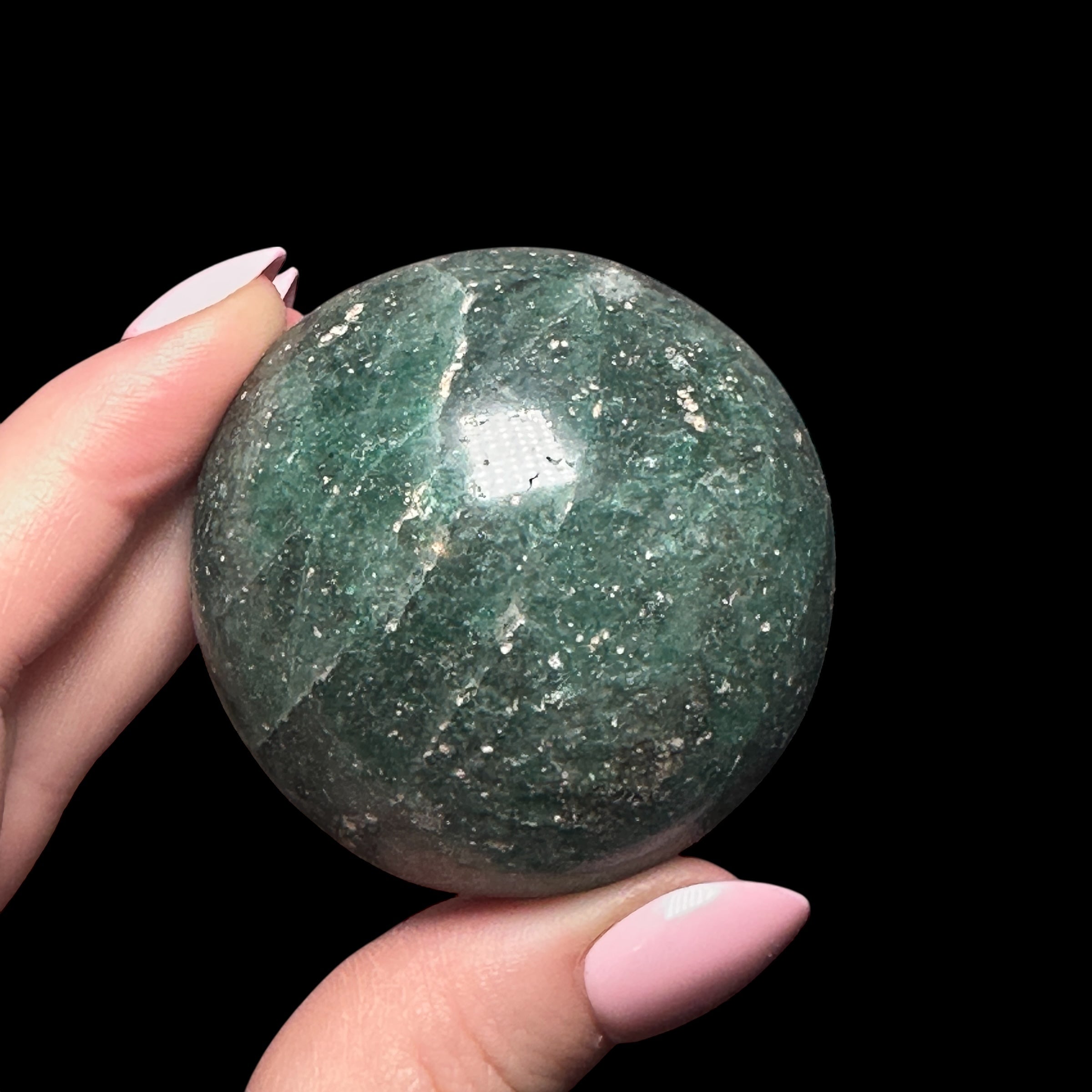 Fuchsite Palm Stone