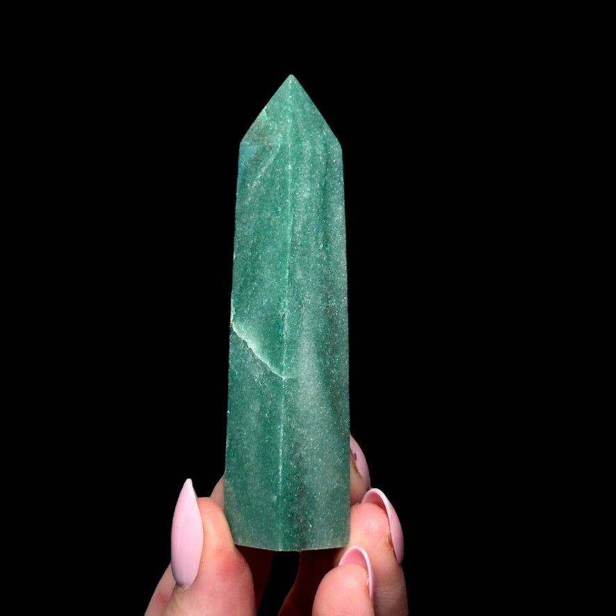 Green Aventurine Tower for Prosperity, Growth, & Emotional Balance