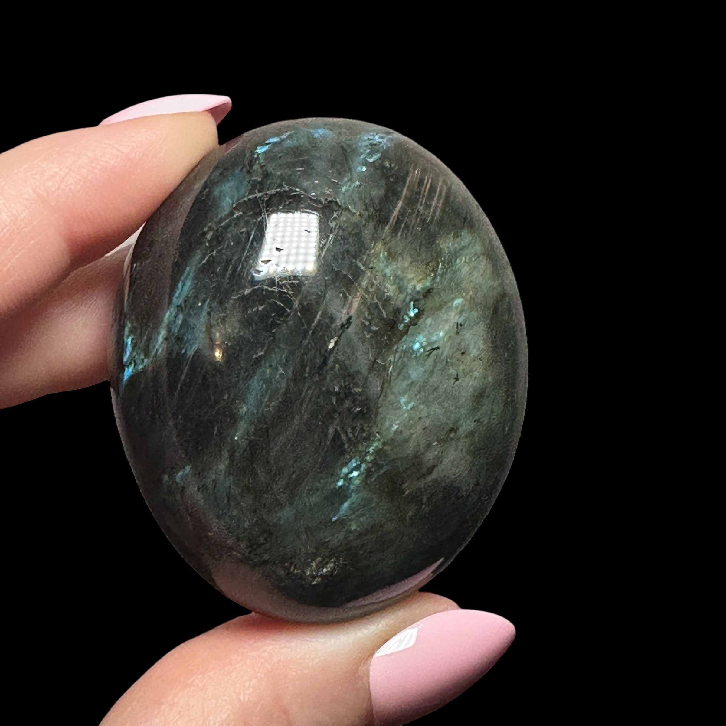 Labradorite Palm Stone | Stock A